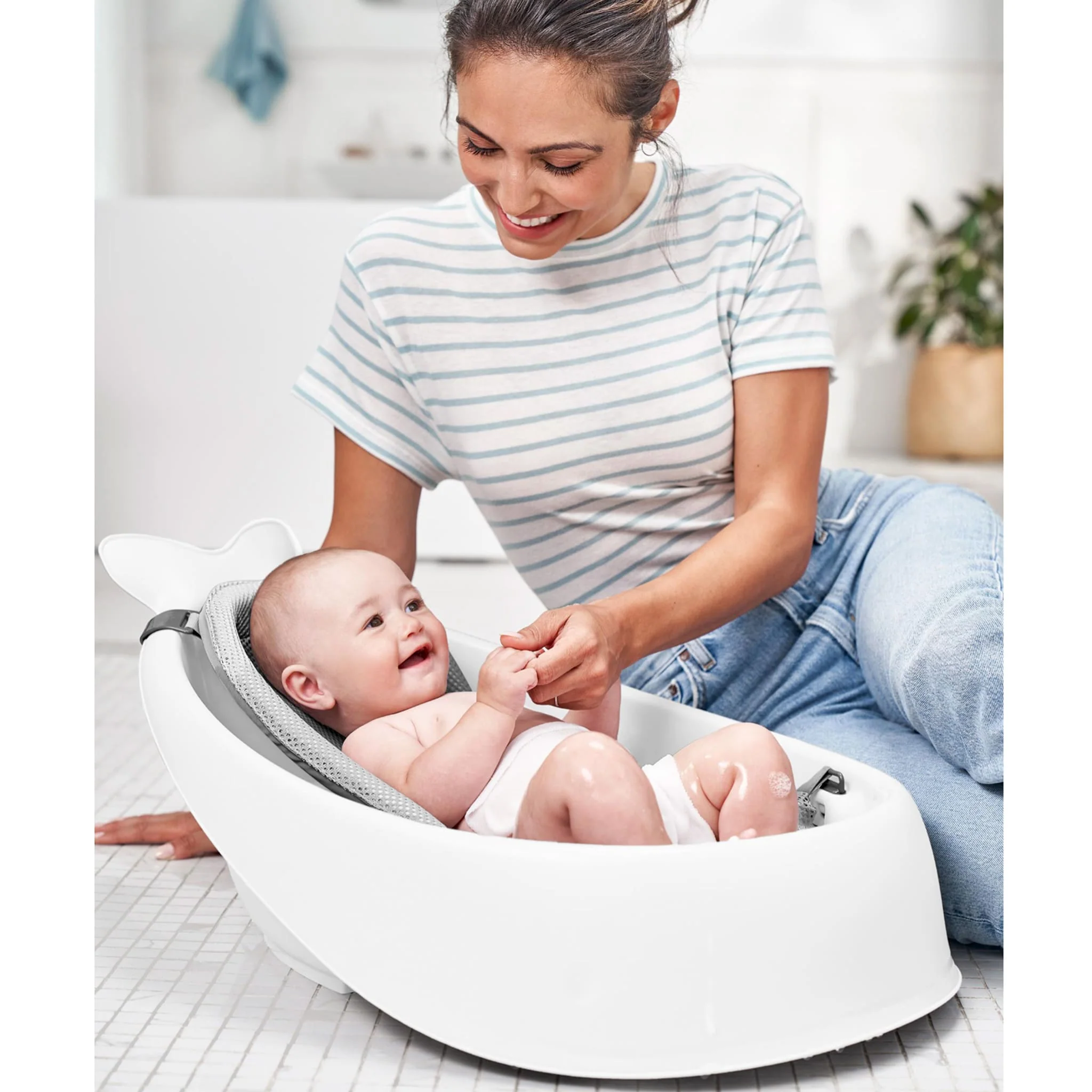 Bain Baleine MOBY® Smart Sling™ 3-en1 - Blanc - Image 3