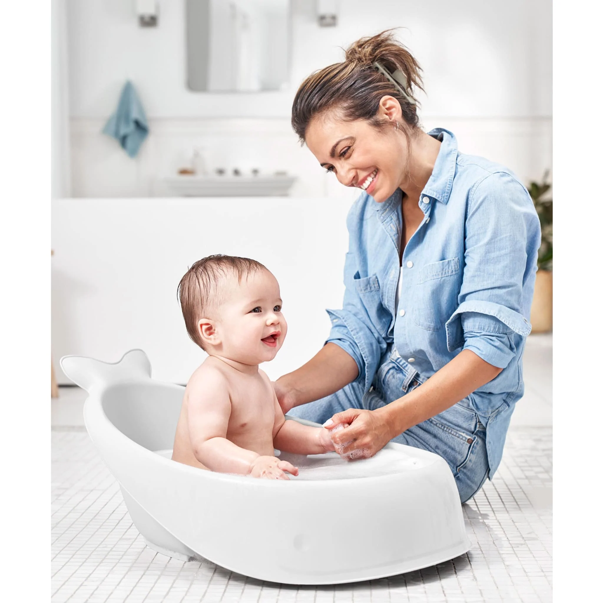 Bain Baleine MOBY® Smart Sling™ 3-en1 - Blanc - Image 7