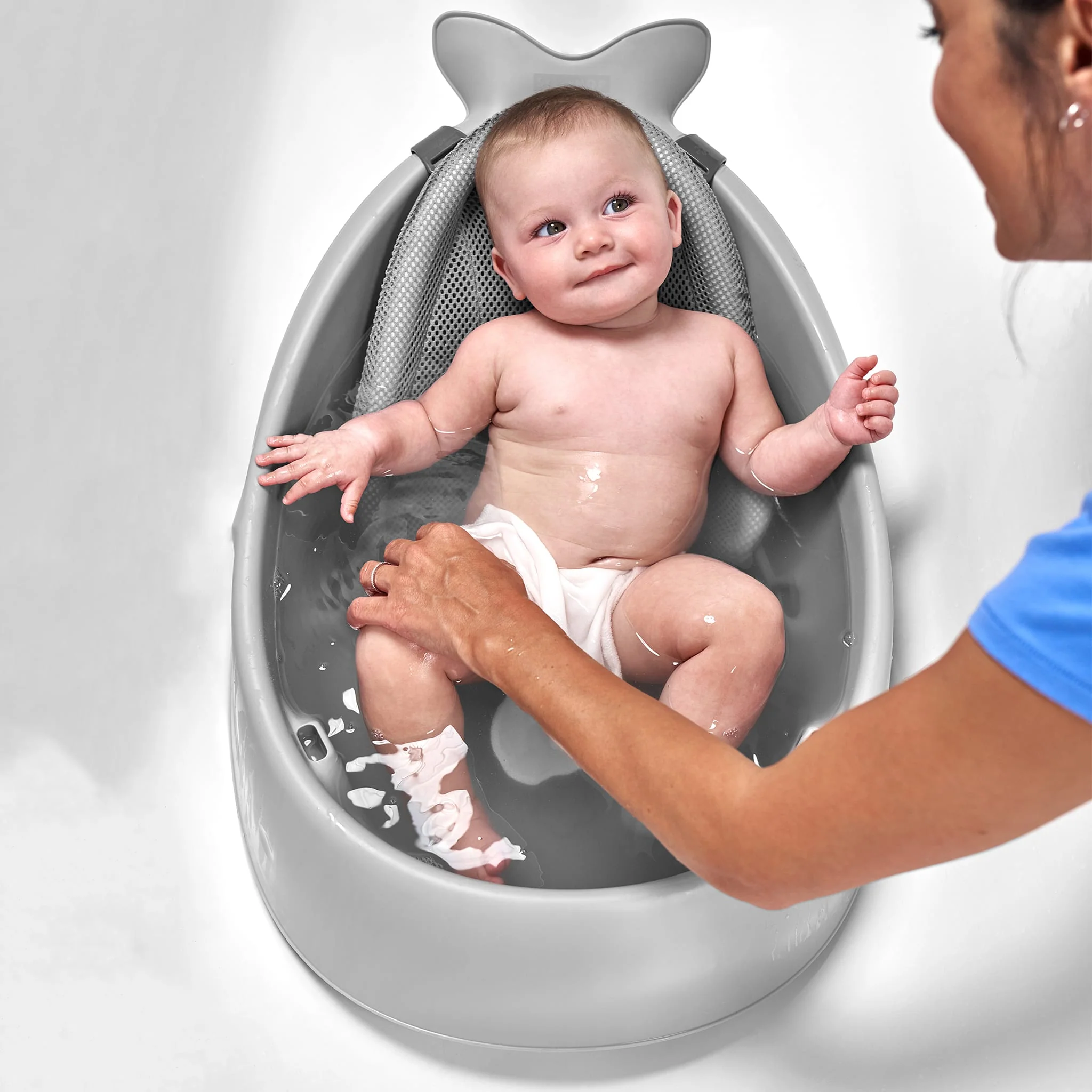 Bain 3 En 1 Smart Sling - Baleine Grise - Image 2
