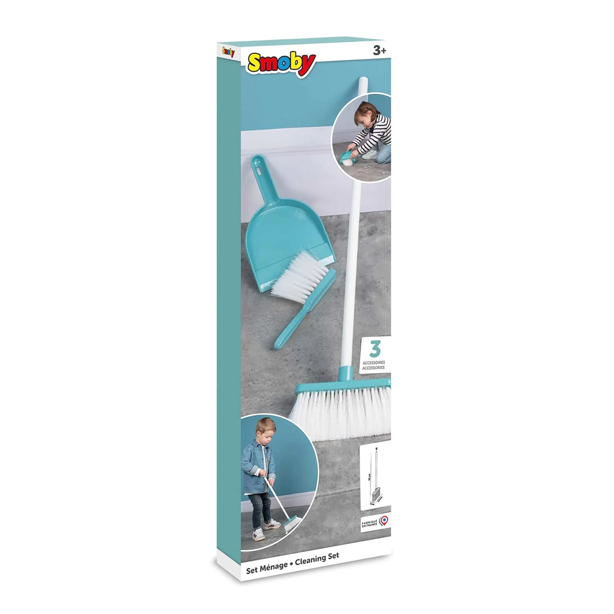 Balai Et Accessoires 3 Pièces - Bleu - Image 4