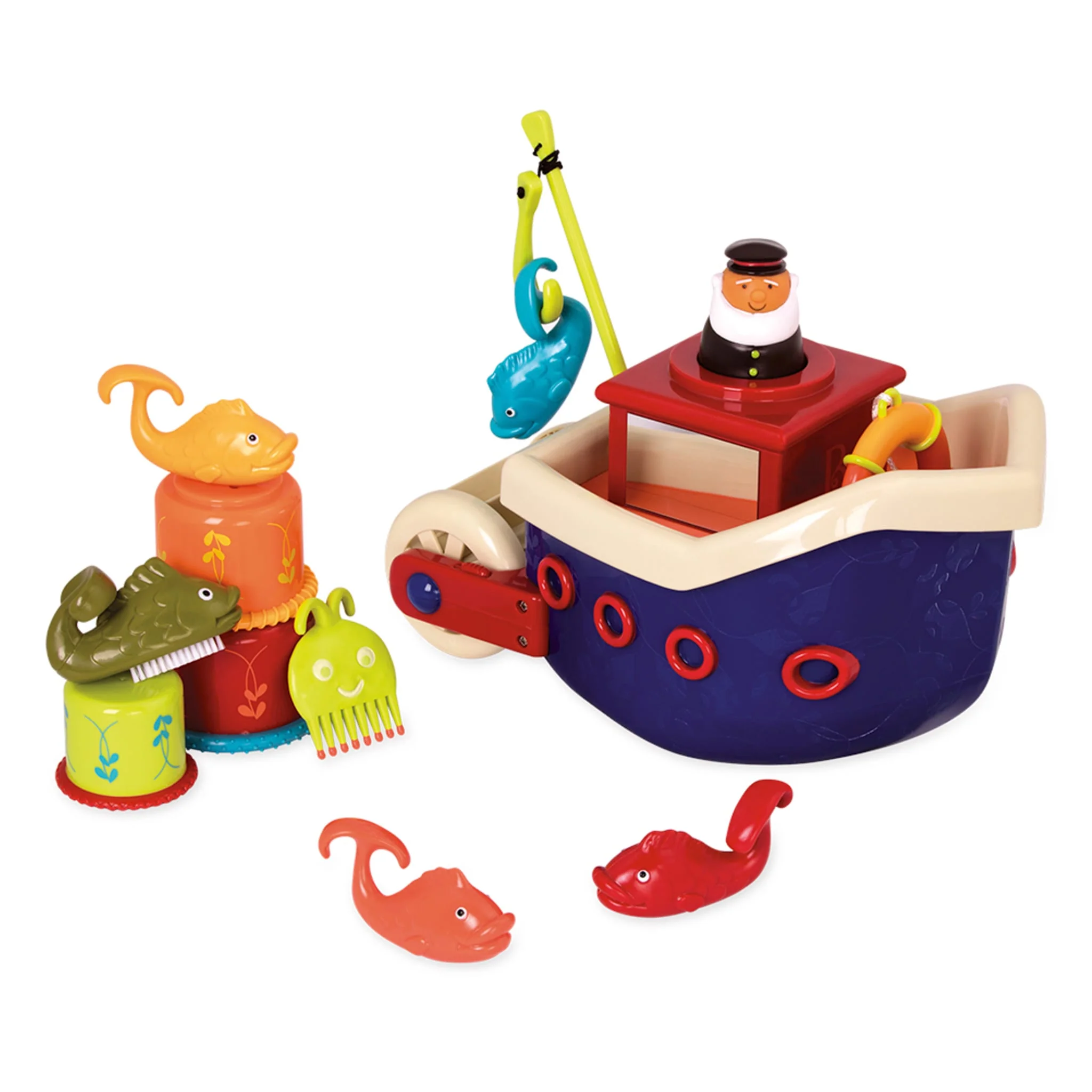 Jouet de bain Bateau de Pêcheur Fish & Splis