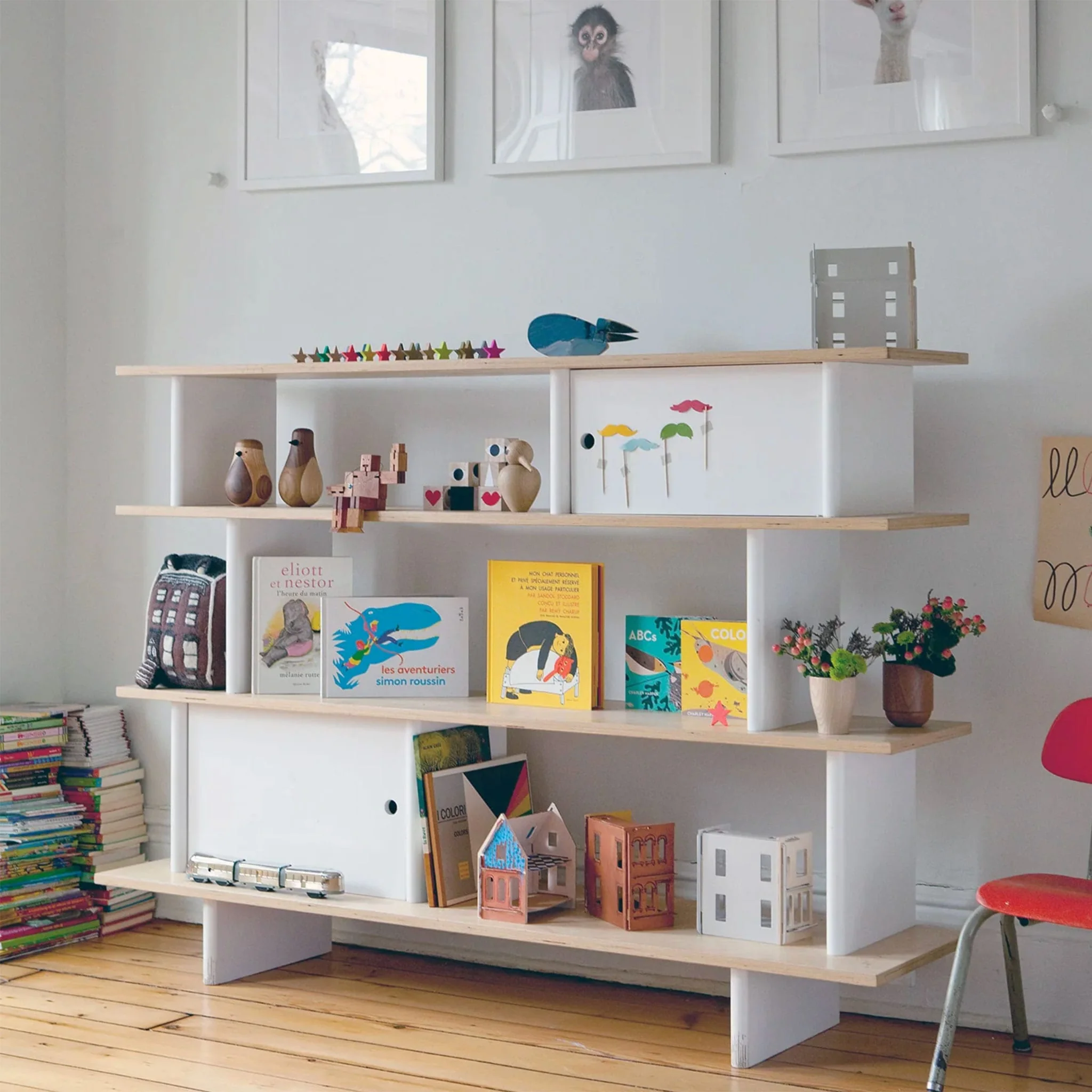 Bibliotheque Horizontal- Naturel/ Blanc - Image 10