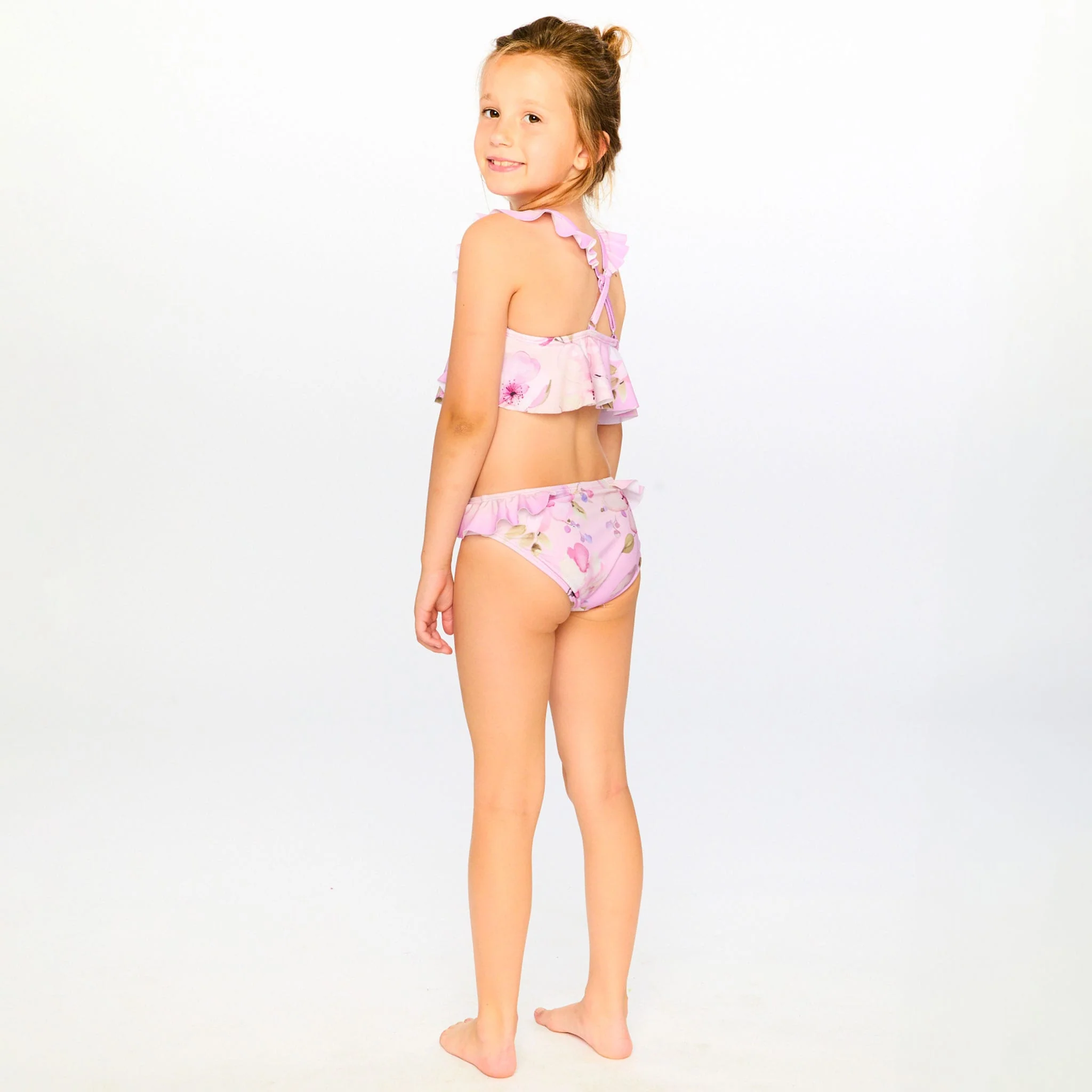 Bikini Lilas Fleurs 7-12ans - Image 5
