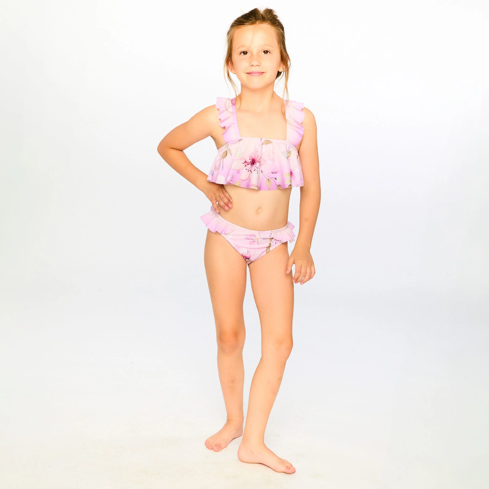 Bikini Lilas Fleurs 7-12ans - Image 9