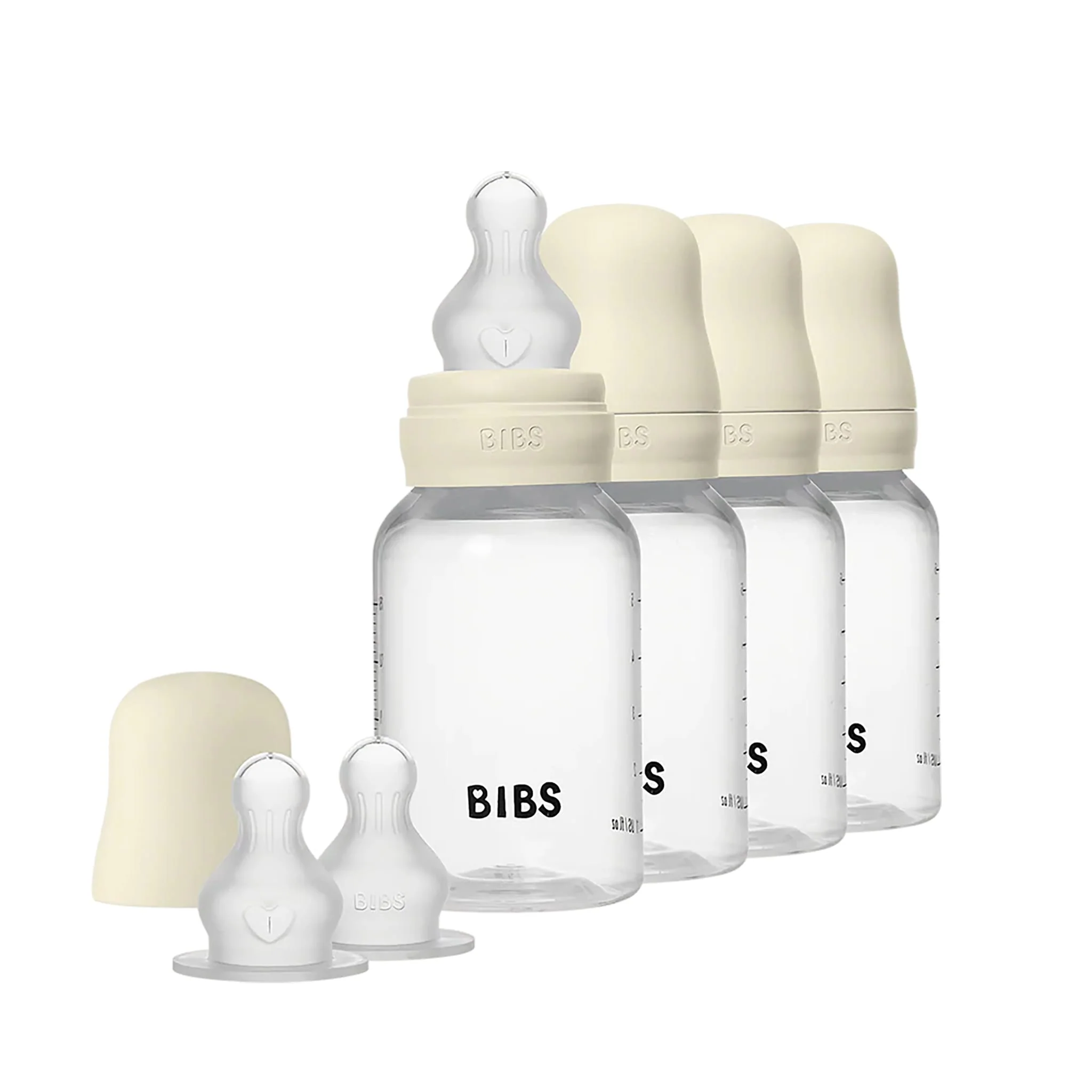 Bouteilles(4)150 ml Silicone Ivoire