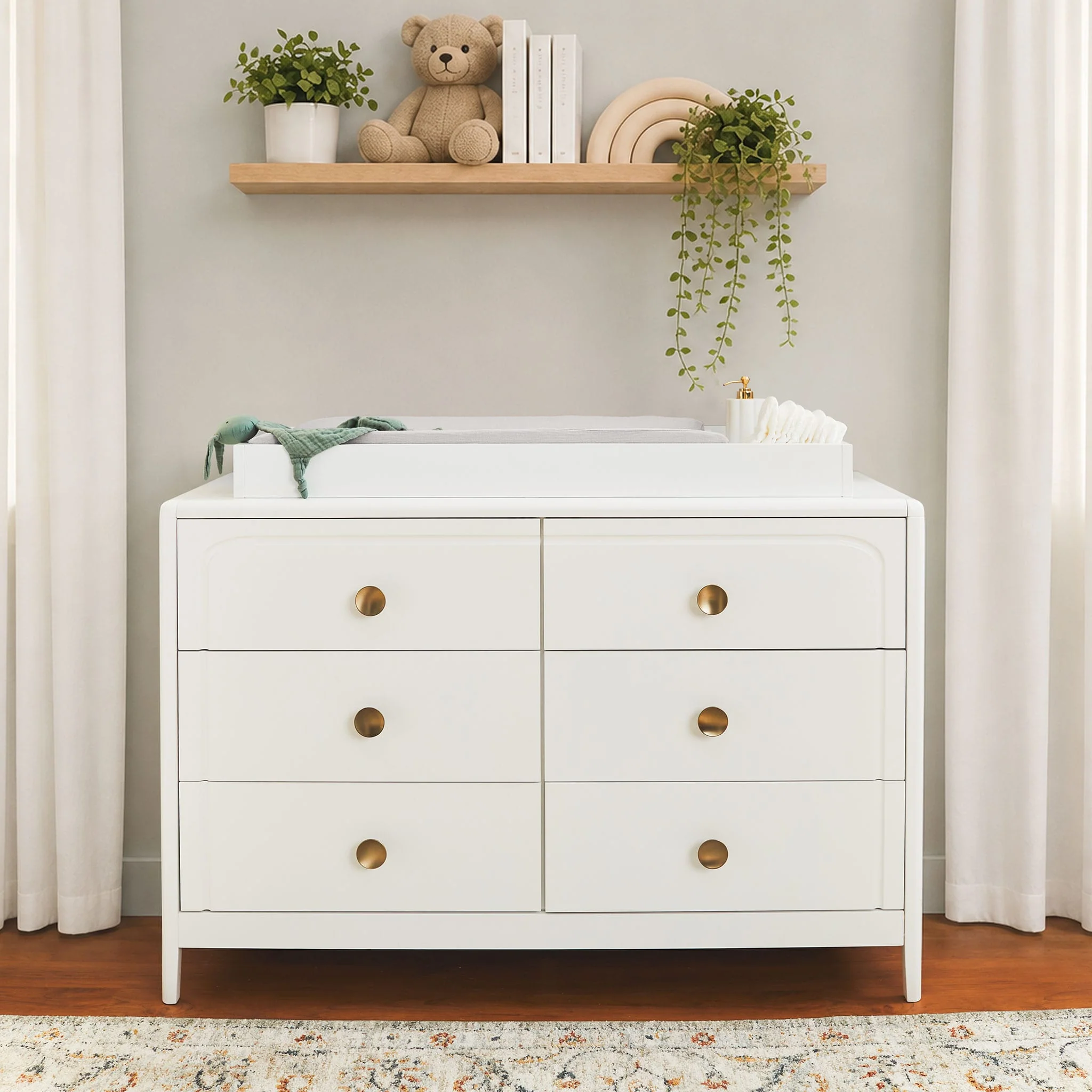 Commode à 6 tiroirs Briar - Blanc - Image 2