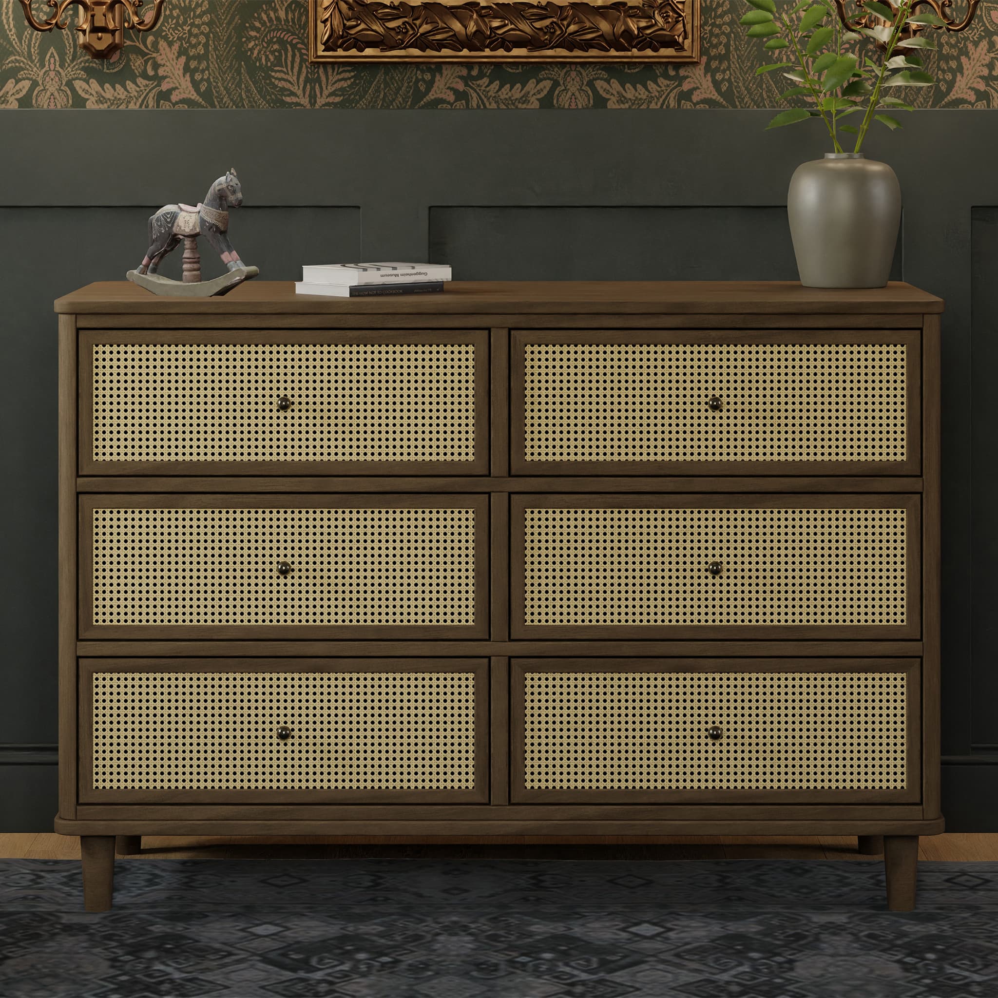 Commode 6 tiroirs noyer Marin - Image 8