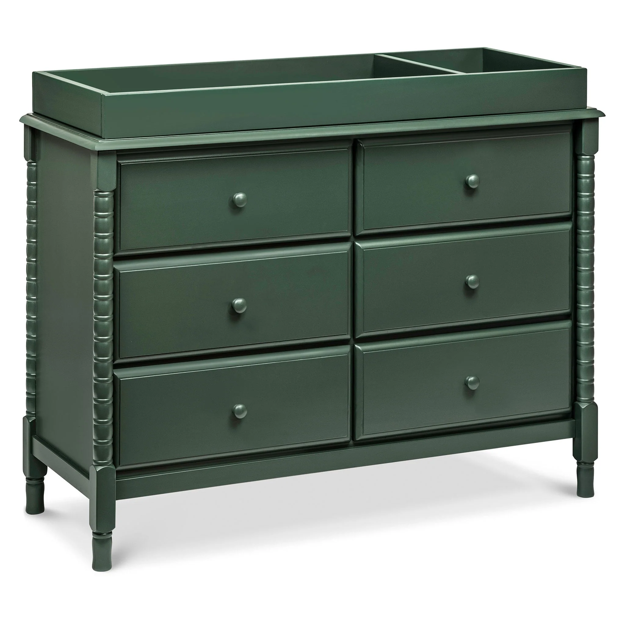 Commode 6 Tiroirs Jenny Lind Spindle - Vert - Image 4