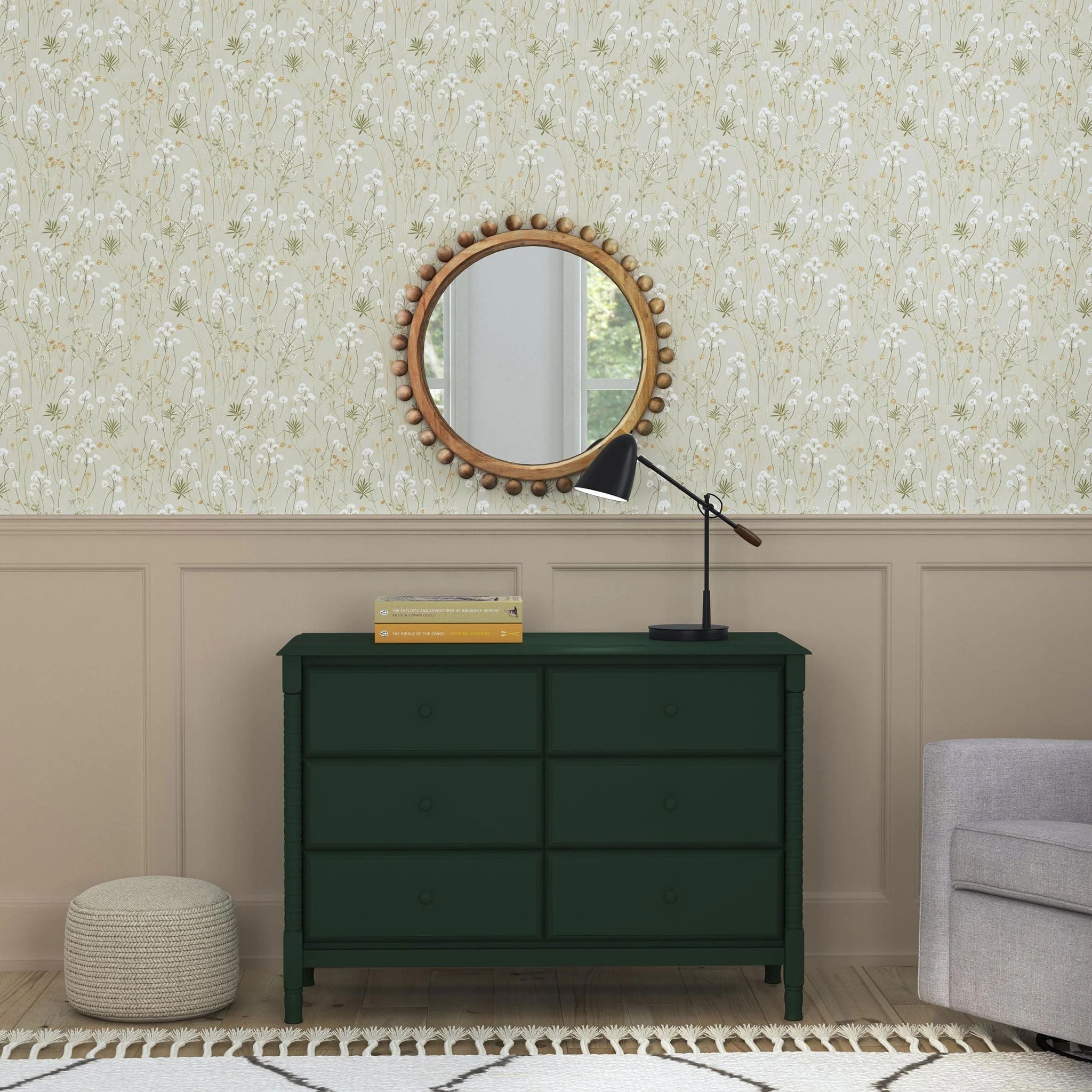 Commode 6 Tiroirs Jenny Lind Spindle - Vert - Image 9