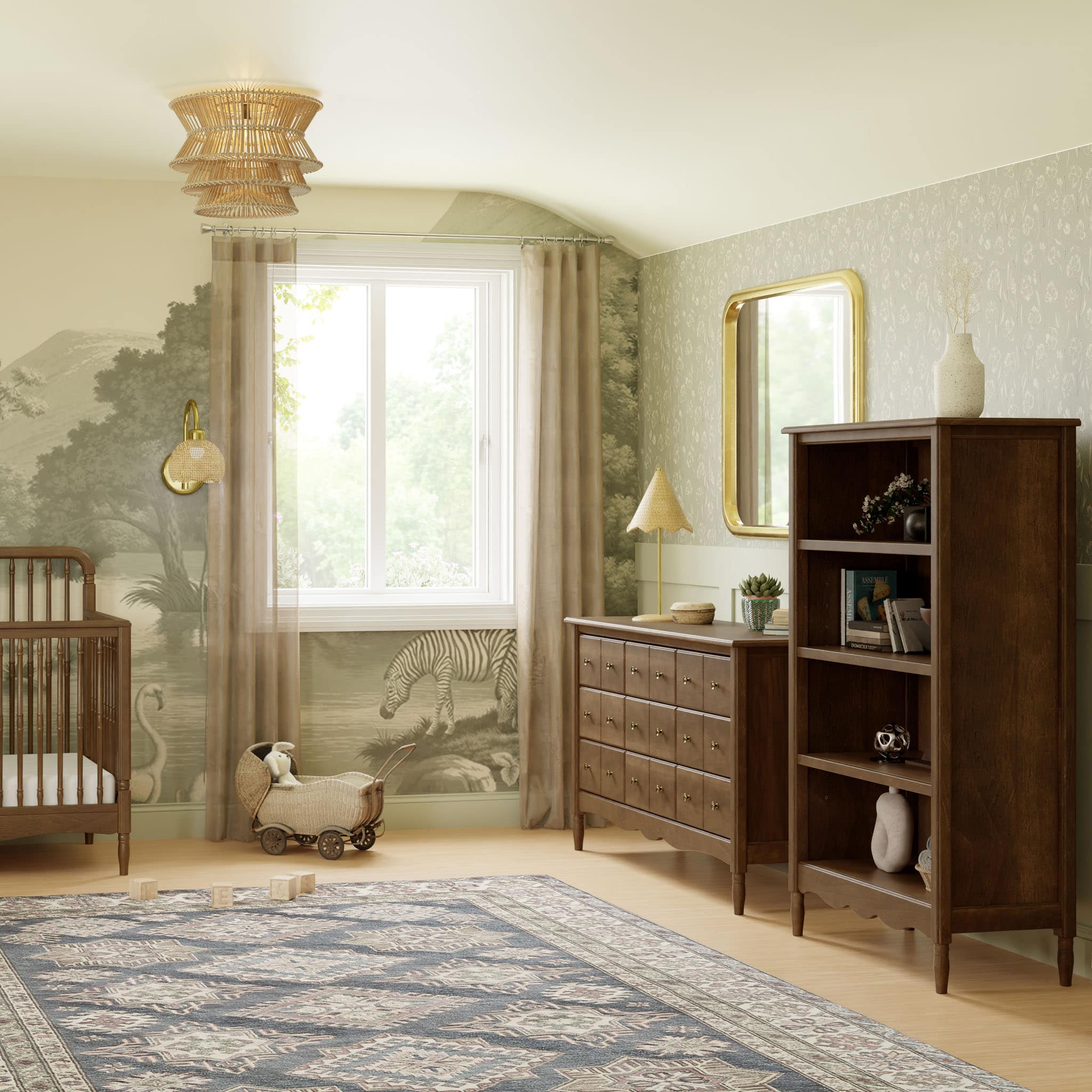 Bureau 9 Tiroirs Liberty - Noyer - Image 10