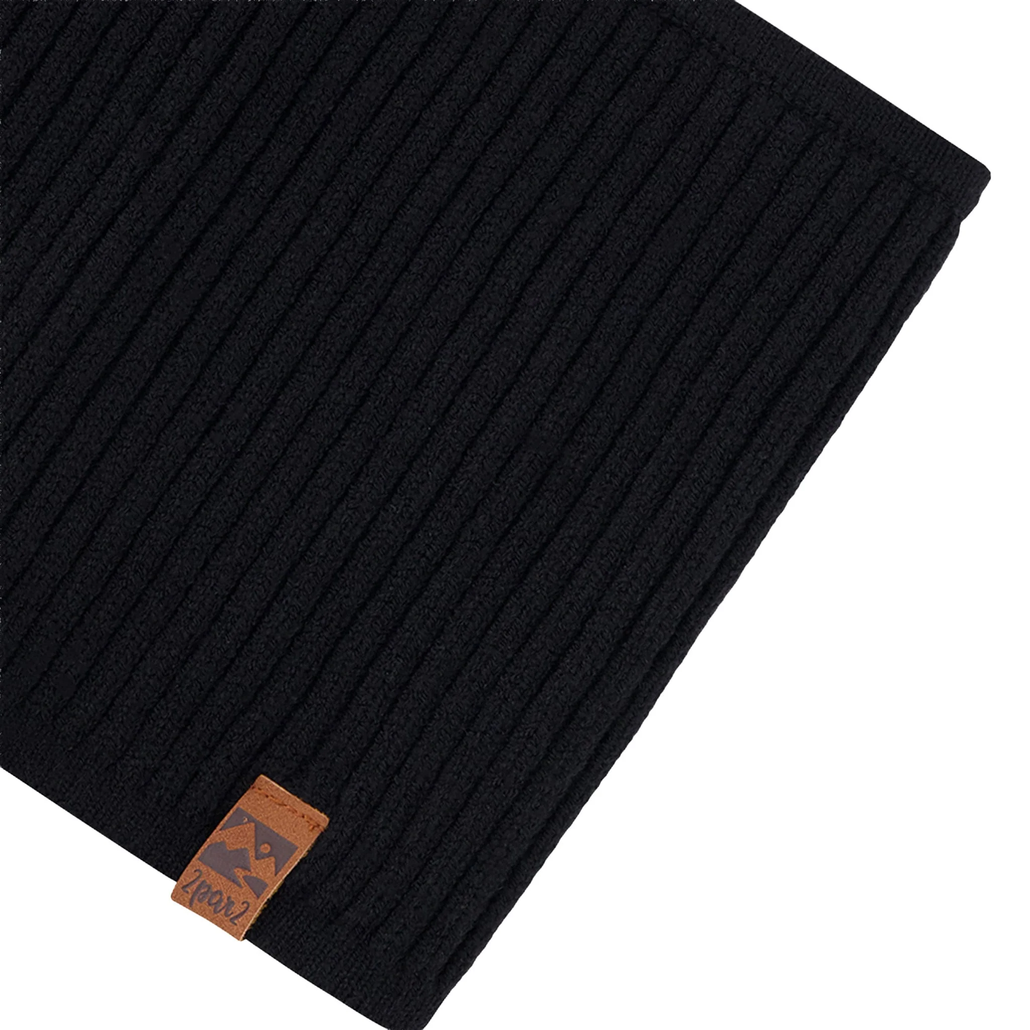 Cache-cou Tricot Noir 2-14ans - Image 3
