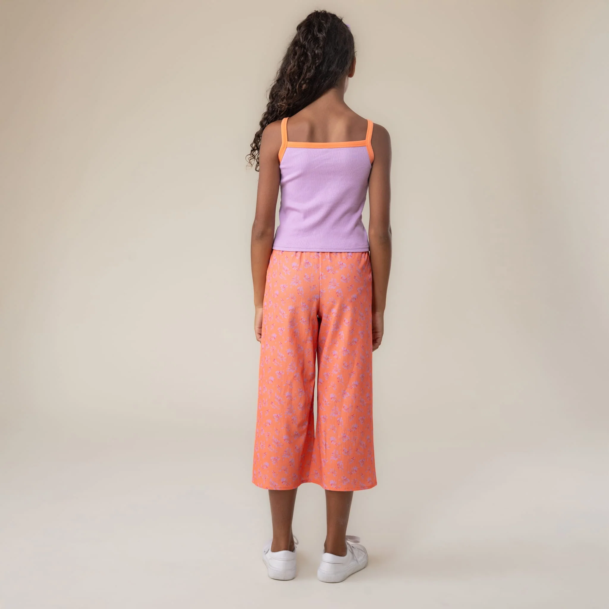 Camisole Côtelée Fleurs 2-12ans - Image 4