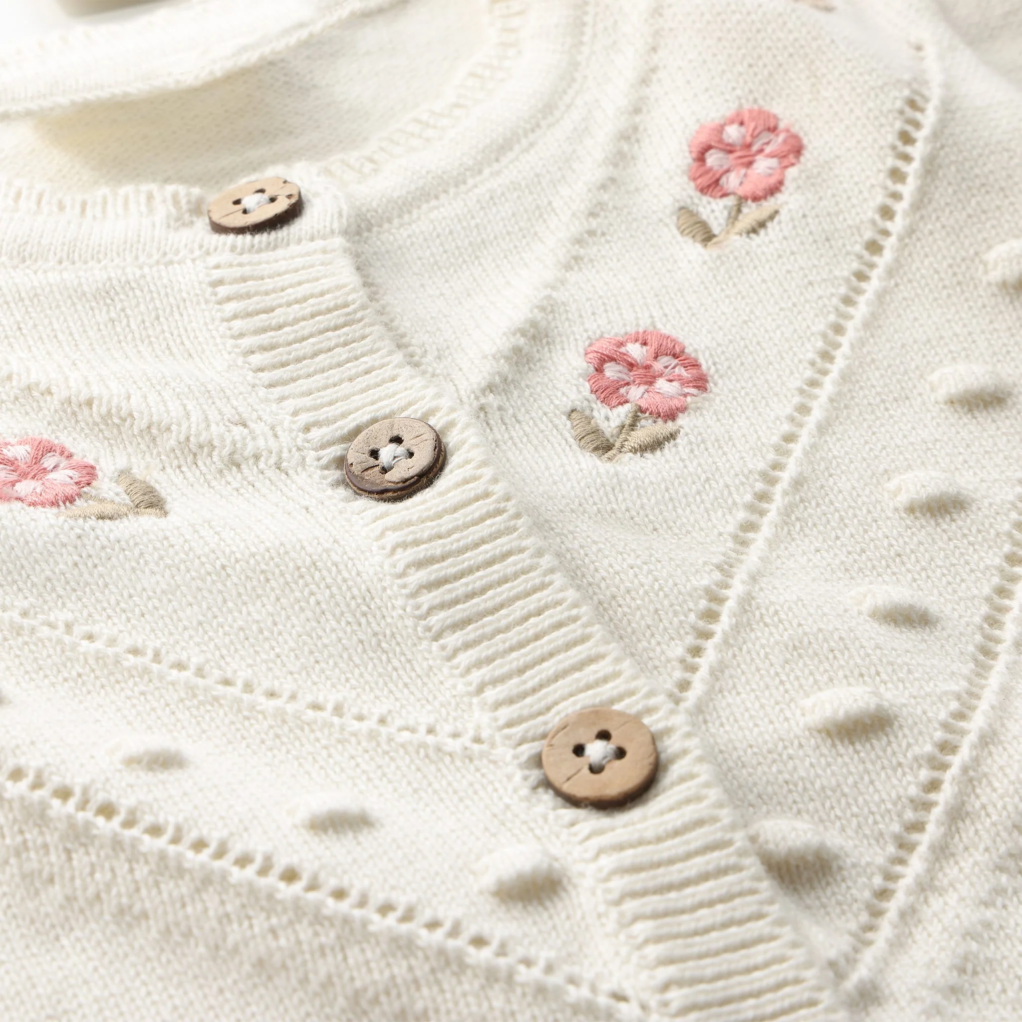 Cardigan Tricot Broderie 6-24mois - Image 3