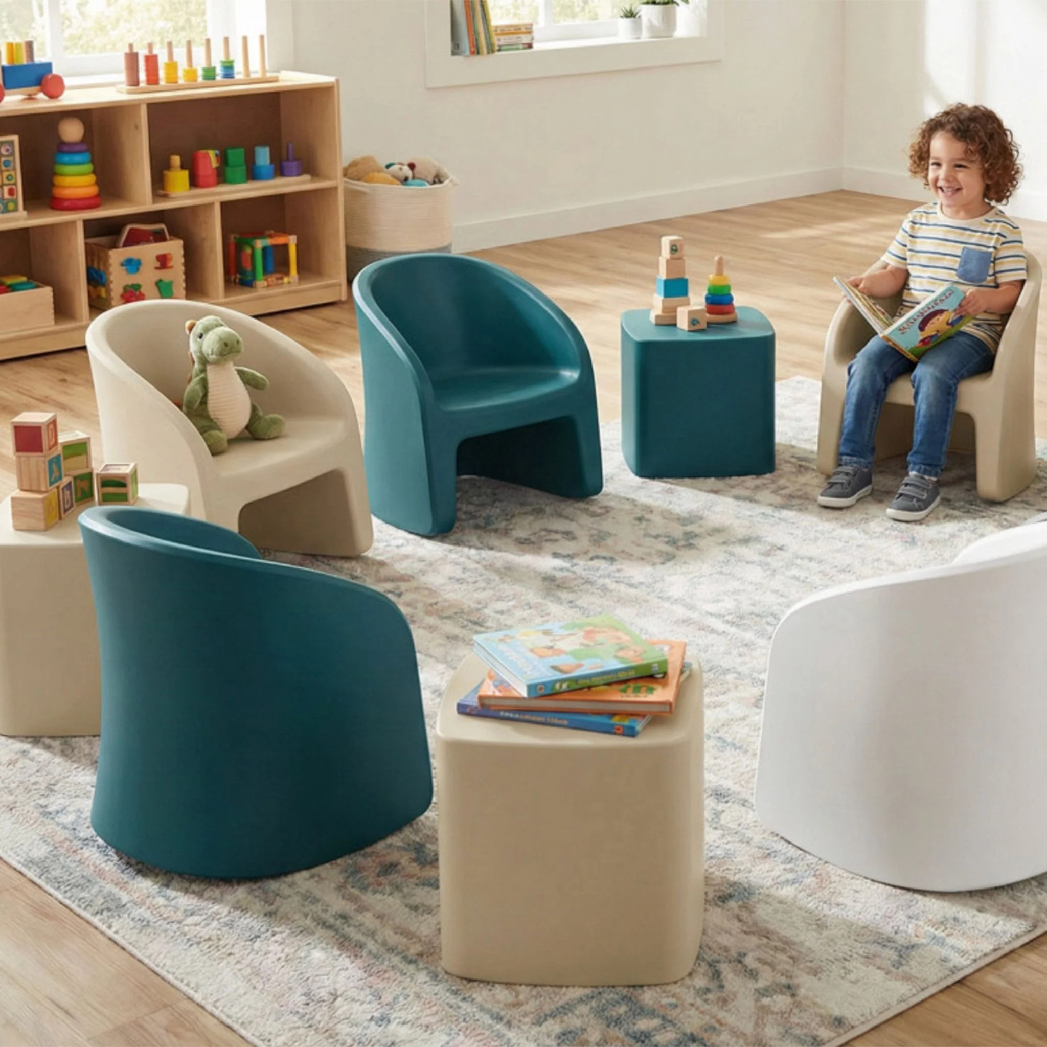 Chaise Berçante Enfant - Jaune - Image 2