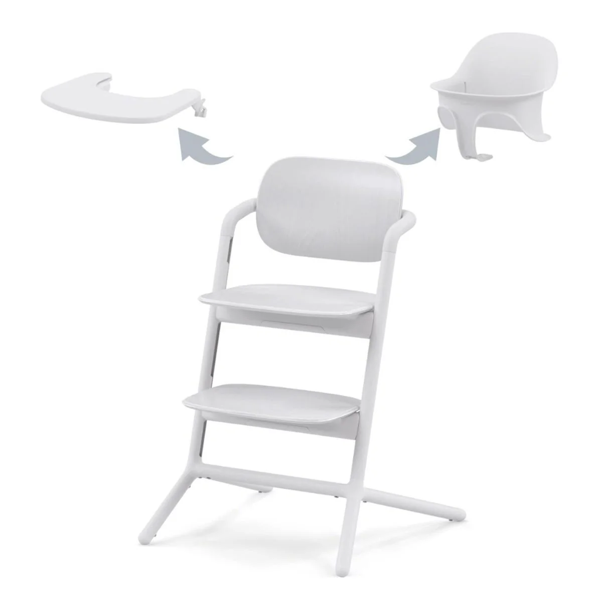 Chaise Haute 3-en-1 Lemo - Blanc - Image 4