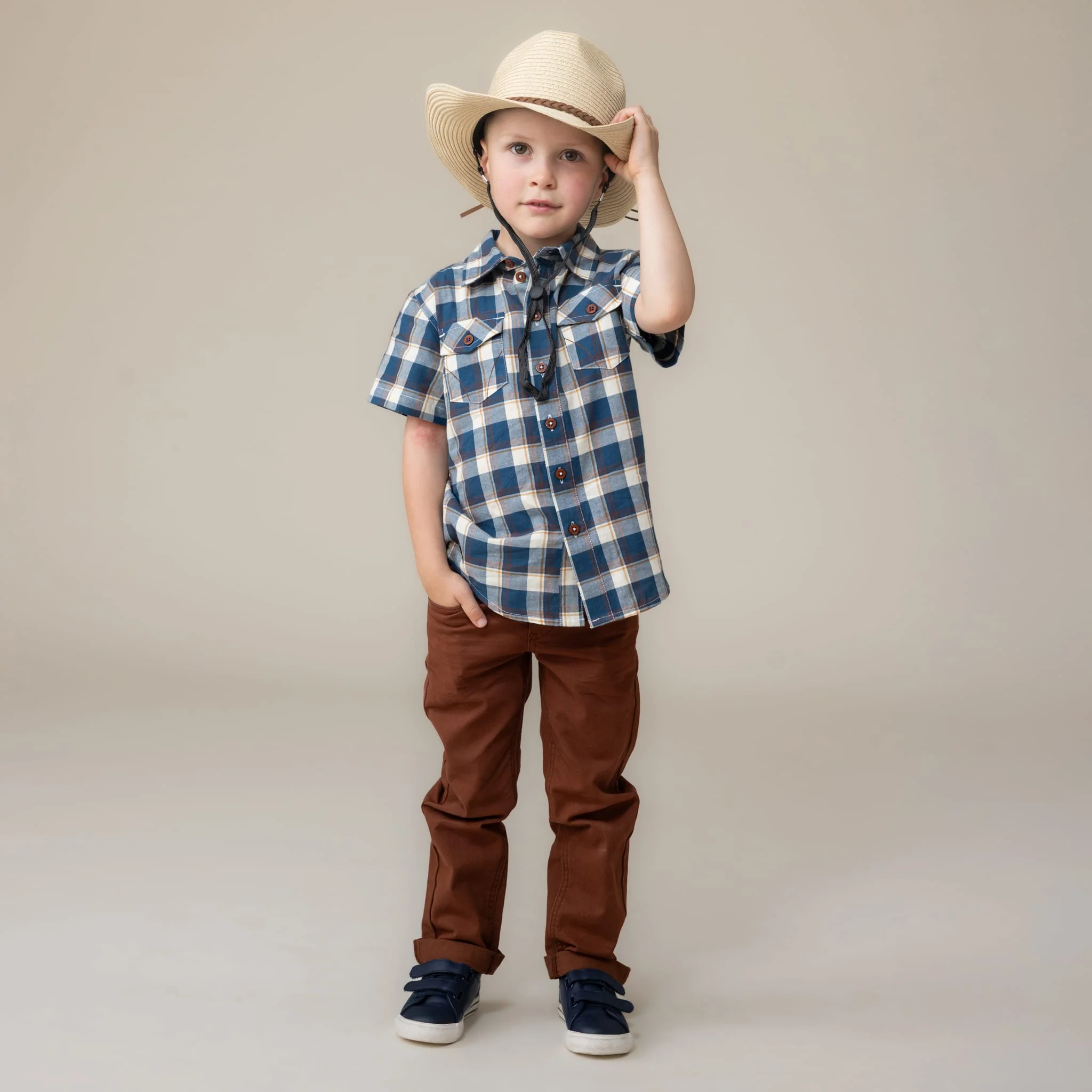 Chemise Carreaux Ouest 2-12ans - Image 2