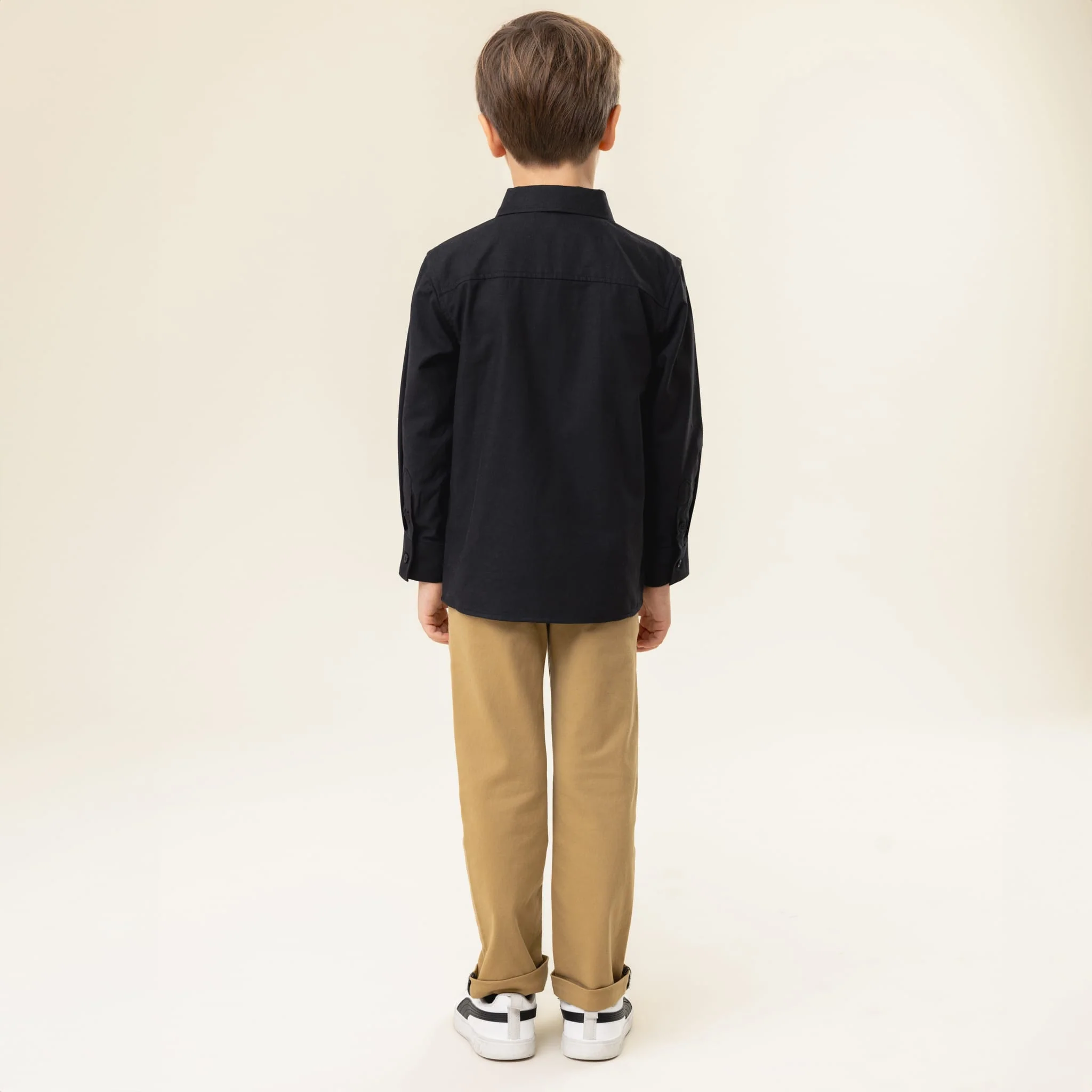Chemise Manches Longues Cravate Noire 2-12ans - Image 4