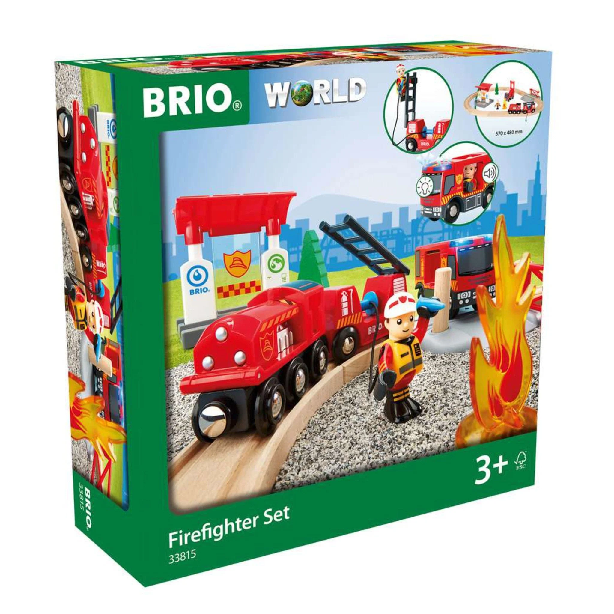 Circuit Action Pompier - Jouet de Train Brio World - Image 2