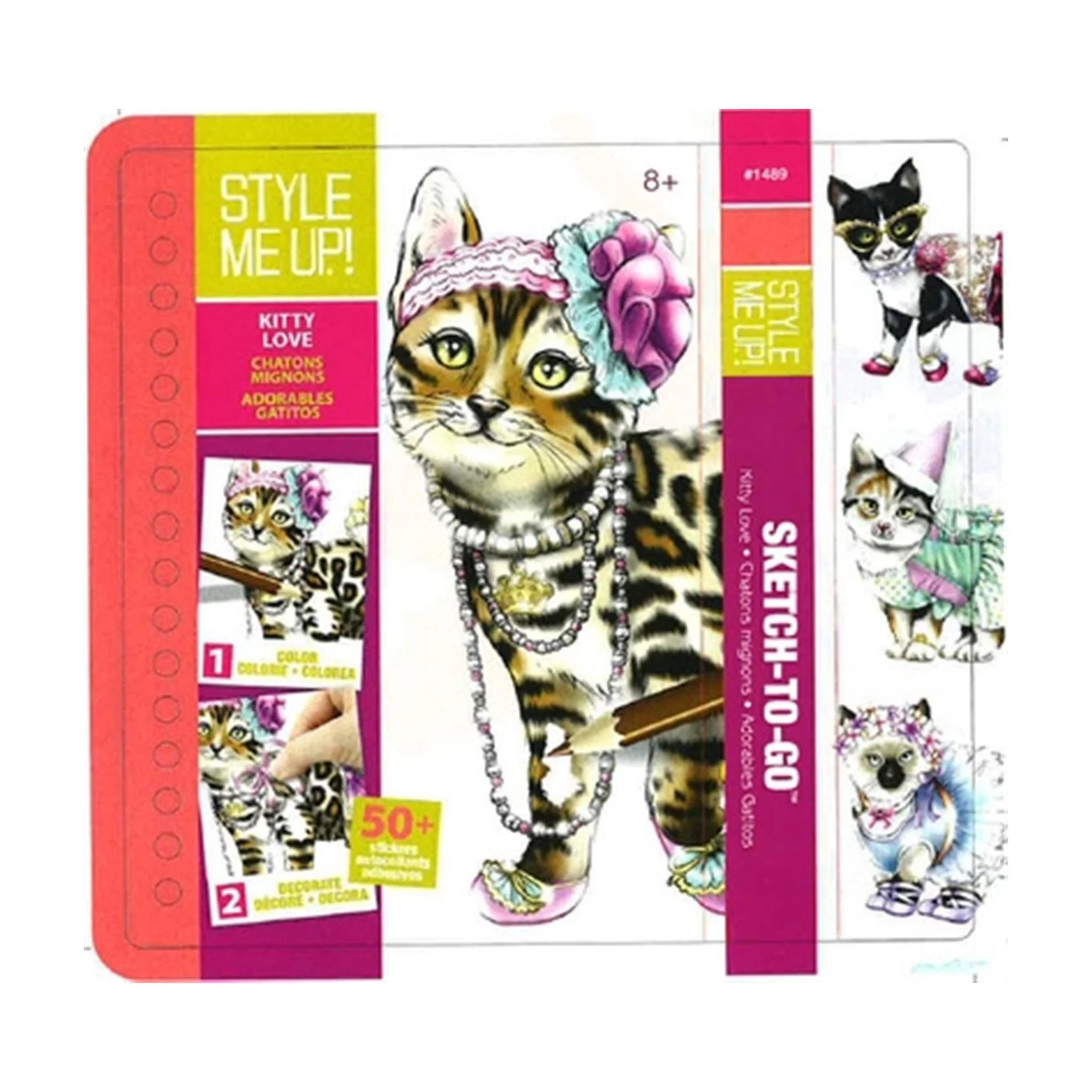 Coloriage Et Autocollants Chat
