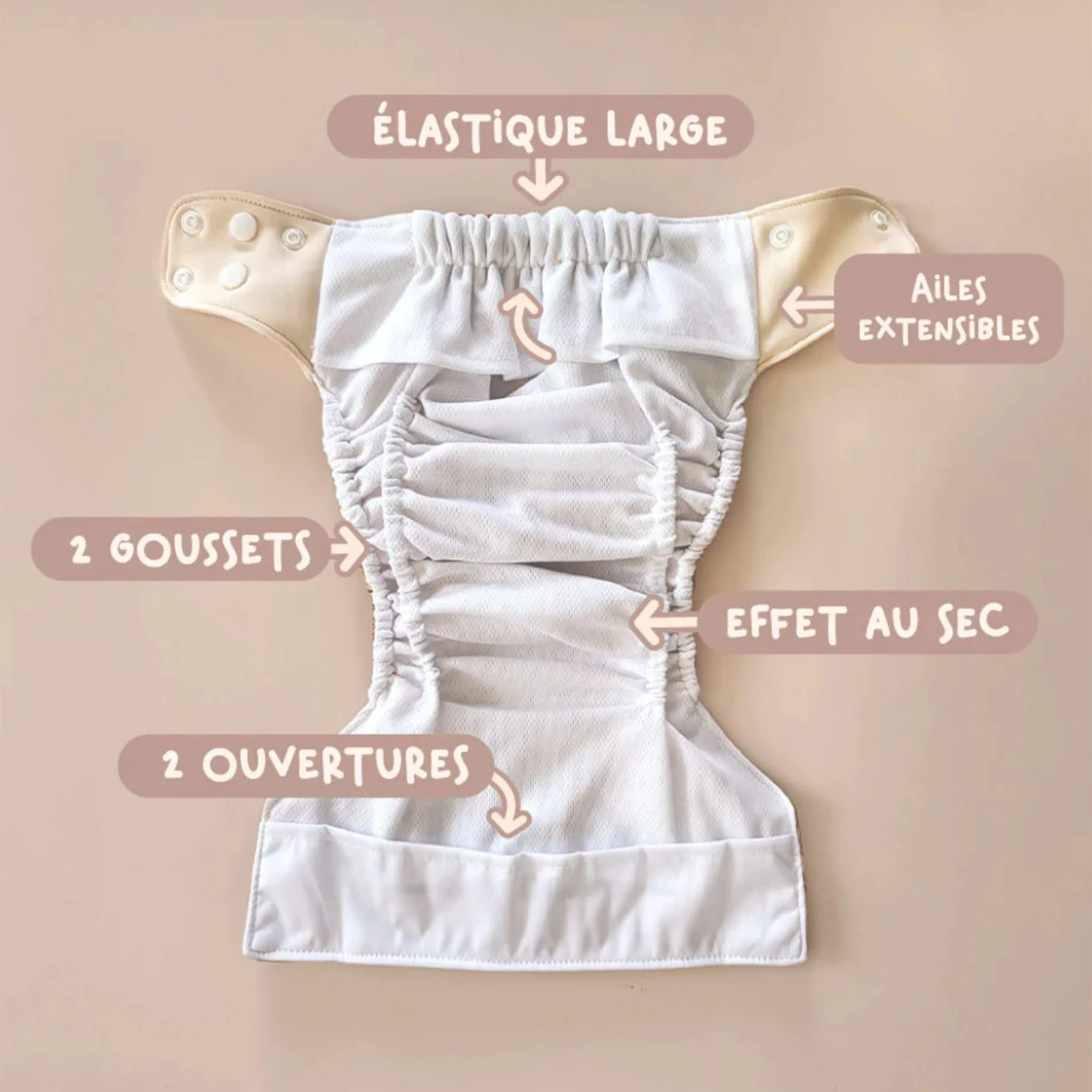 Couche Lavable Évolution -  Porcelaine - Image 7