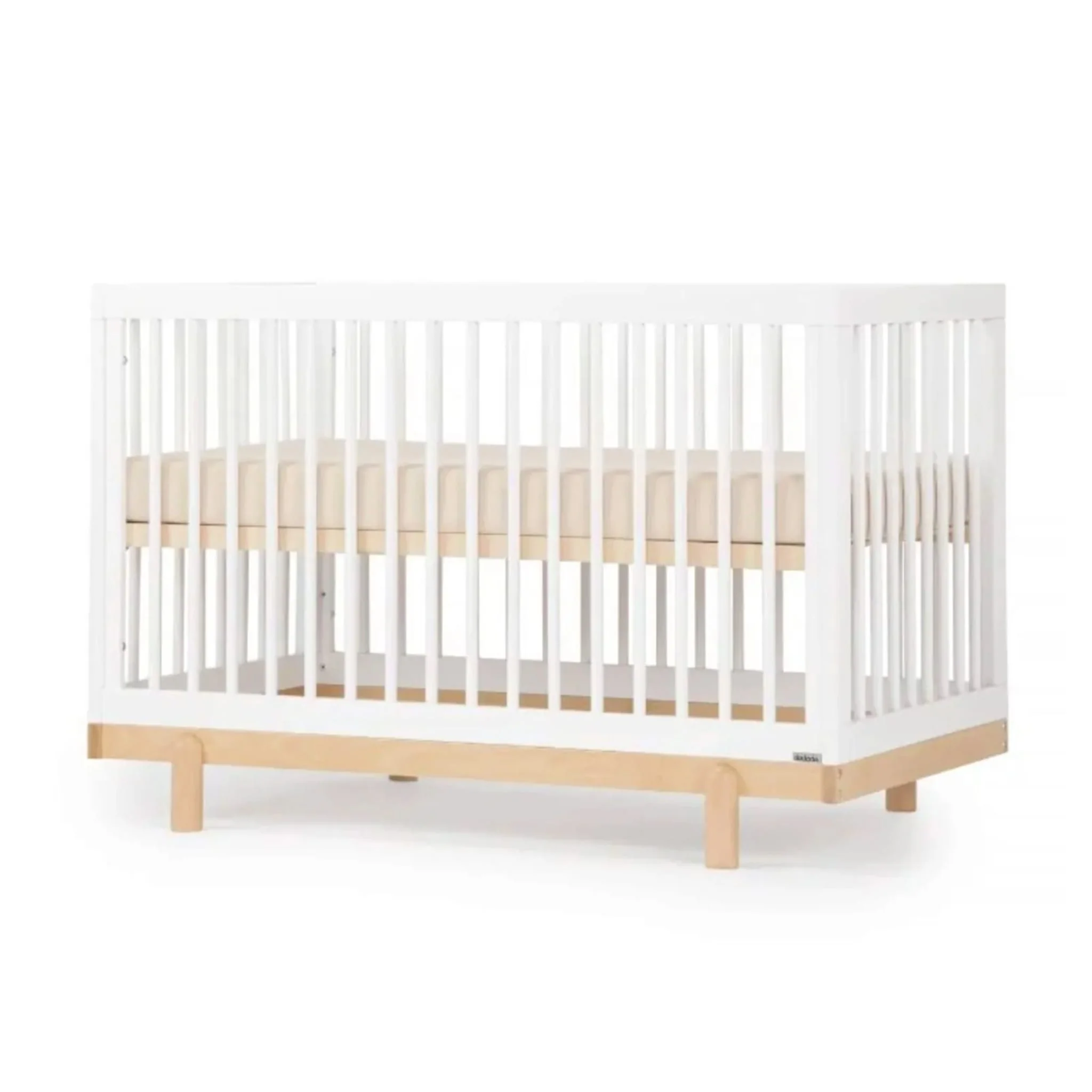 Couchette convertible 4 en 1 Bliss - Blanc/Naturel