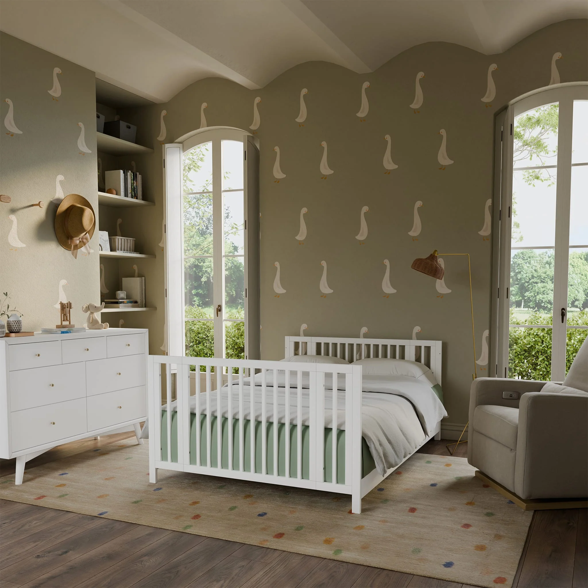 Couchette Convertible 9-en-1 Rolli - Blanc - Image 5