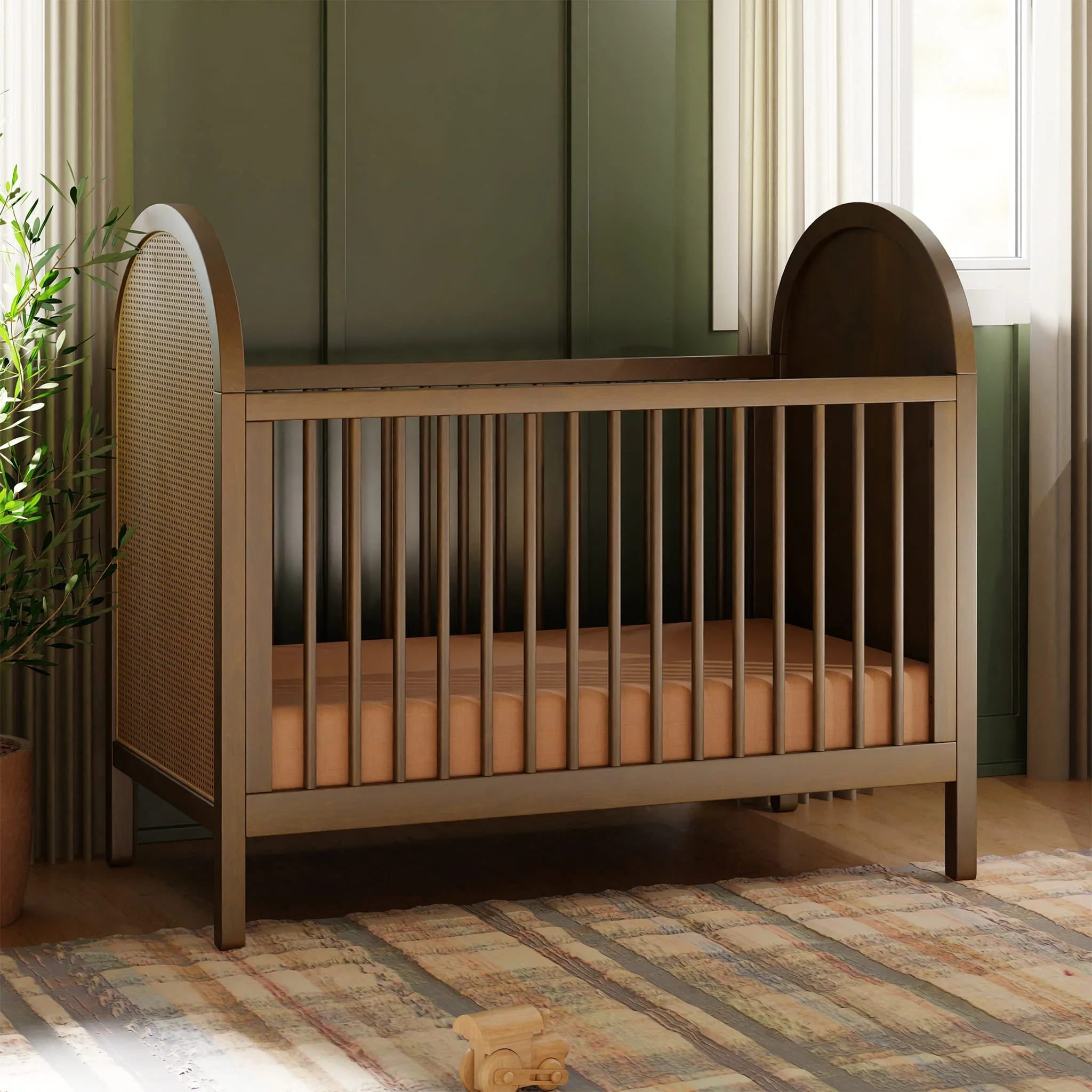 Couchette Convertible 3-en-1 Bondi avec Kit de Conversion Lit pour Tout-petit  - Noyer Naturel - Image 2