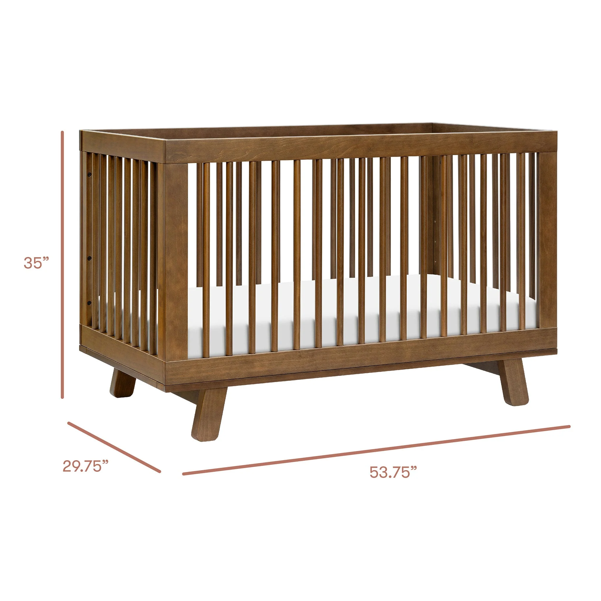 Couchette Convertible 3 en 1 Hudson - Noyer Naturel - Image 7