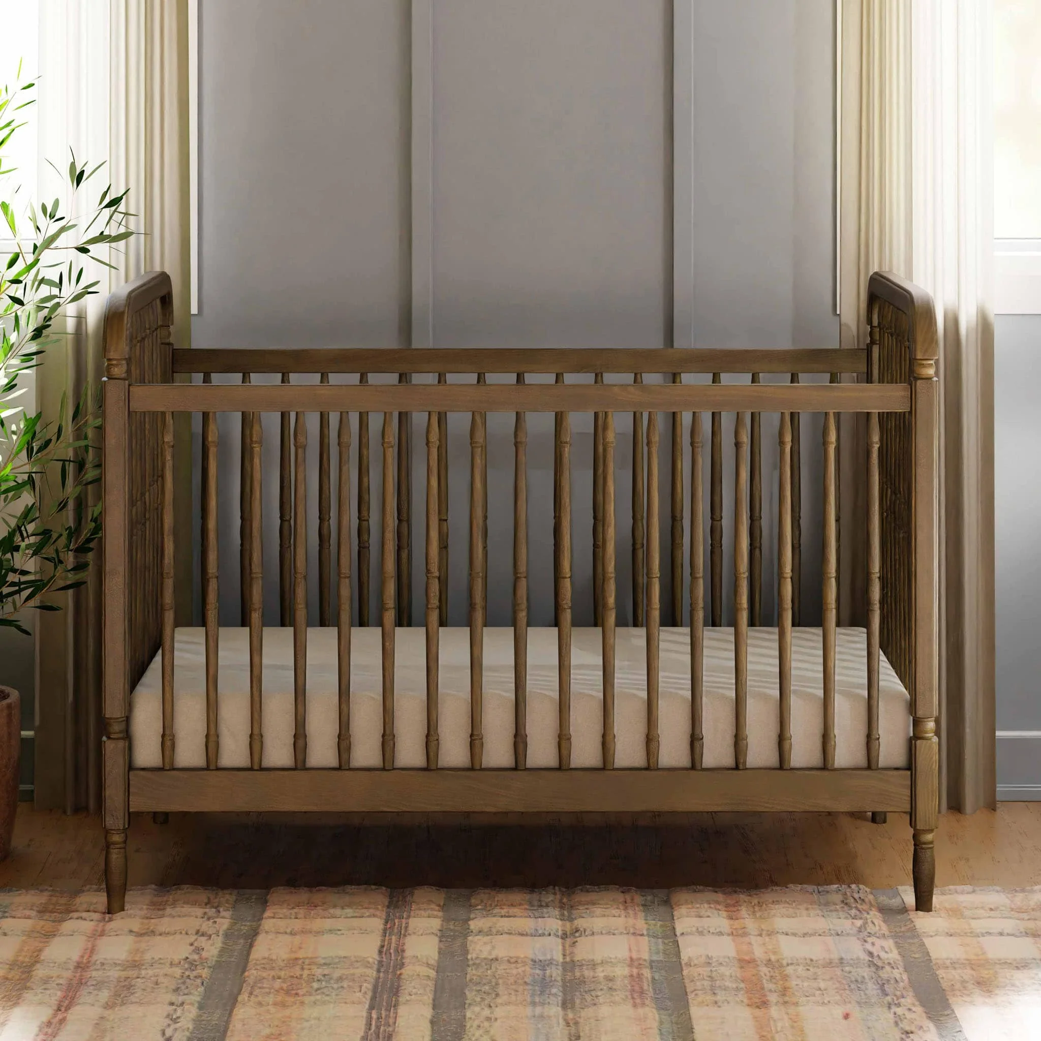 Couchette Convertible 3-en-1  Liberty avec Kit de Conversion - Noyer Naturel - Image 6