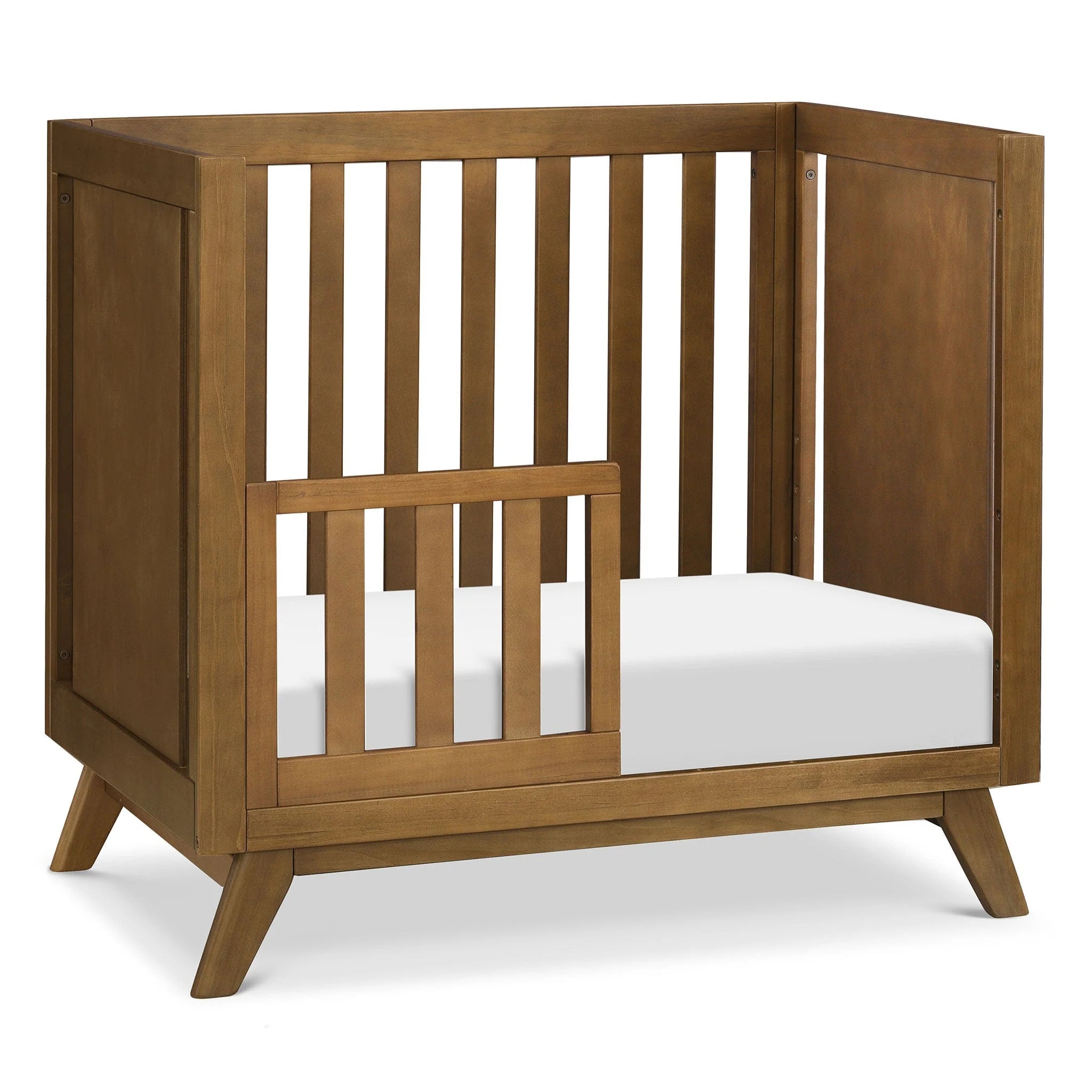 Mini Couchette Convertible Otto 3-en-1 (avec matelas de 4" inclus) - Noyer - Image 3