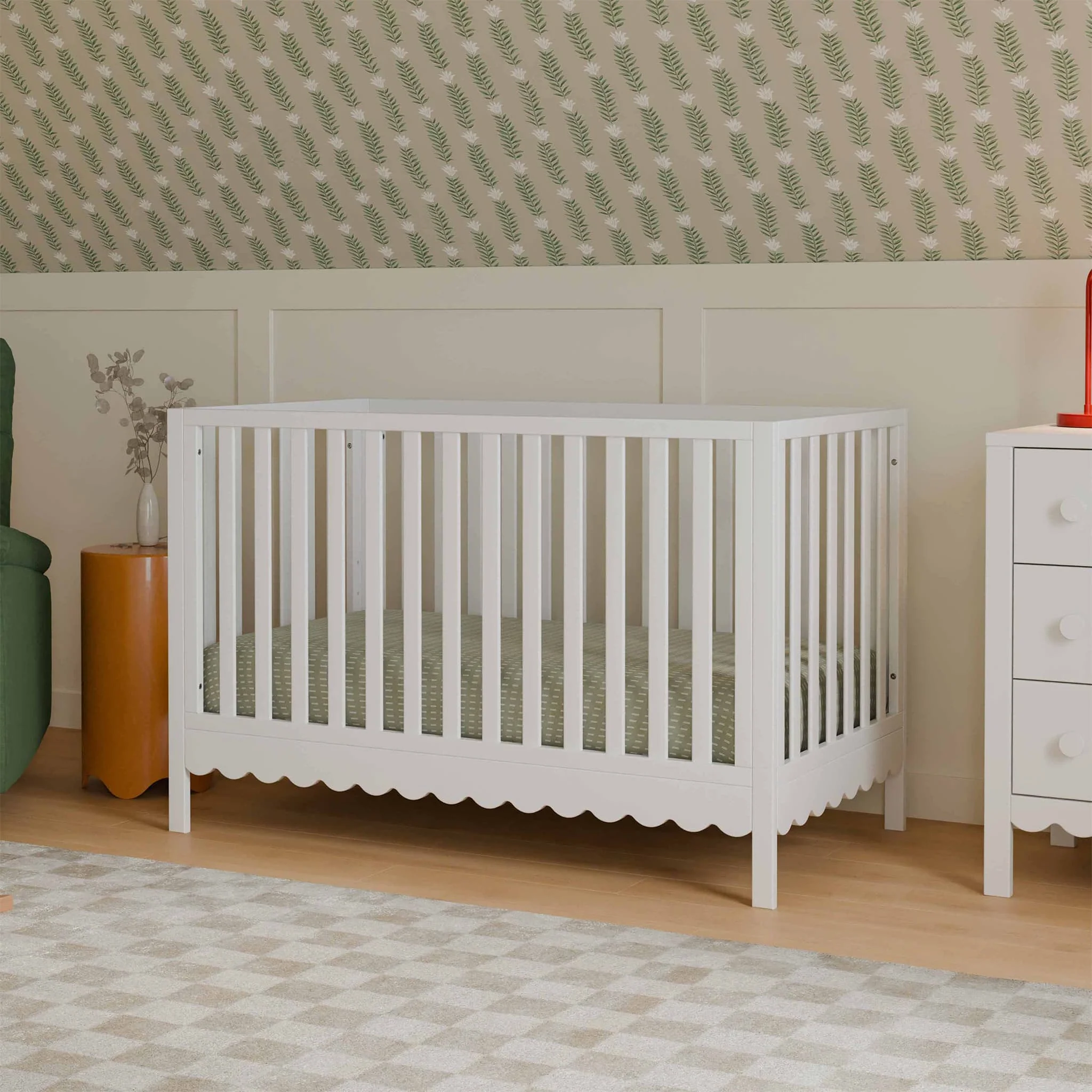 Couchette Convertible 4-en-1 Sammy Scallop - Blanc - Image 2