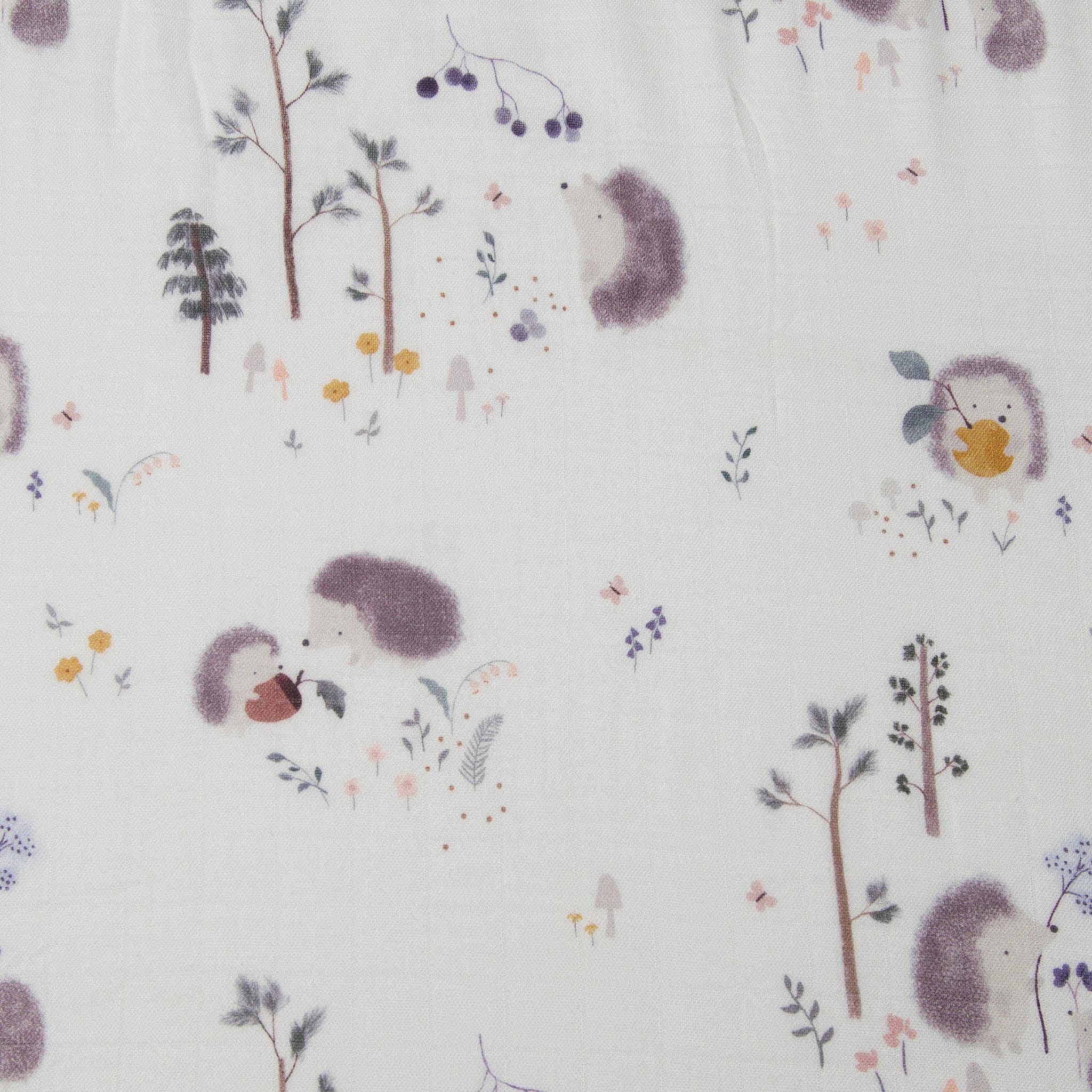 Couverture Mousseline Bambou - Hérissons - Image 2