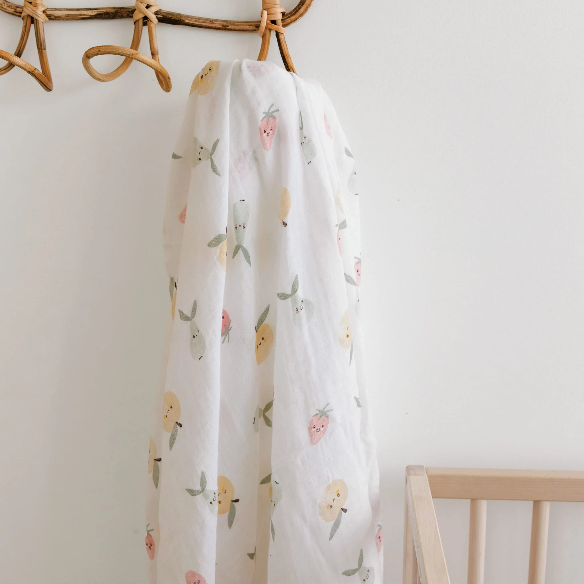 Couverture Mousseline Fruits - Image 2