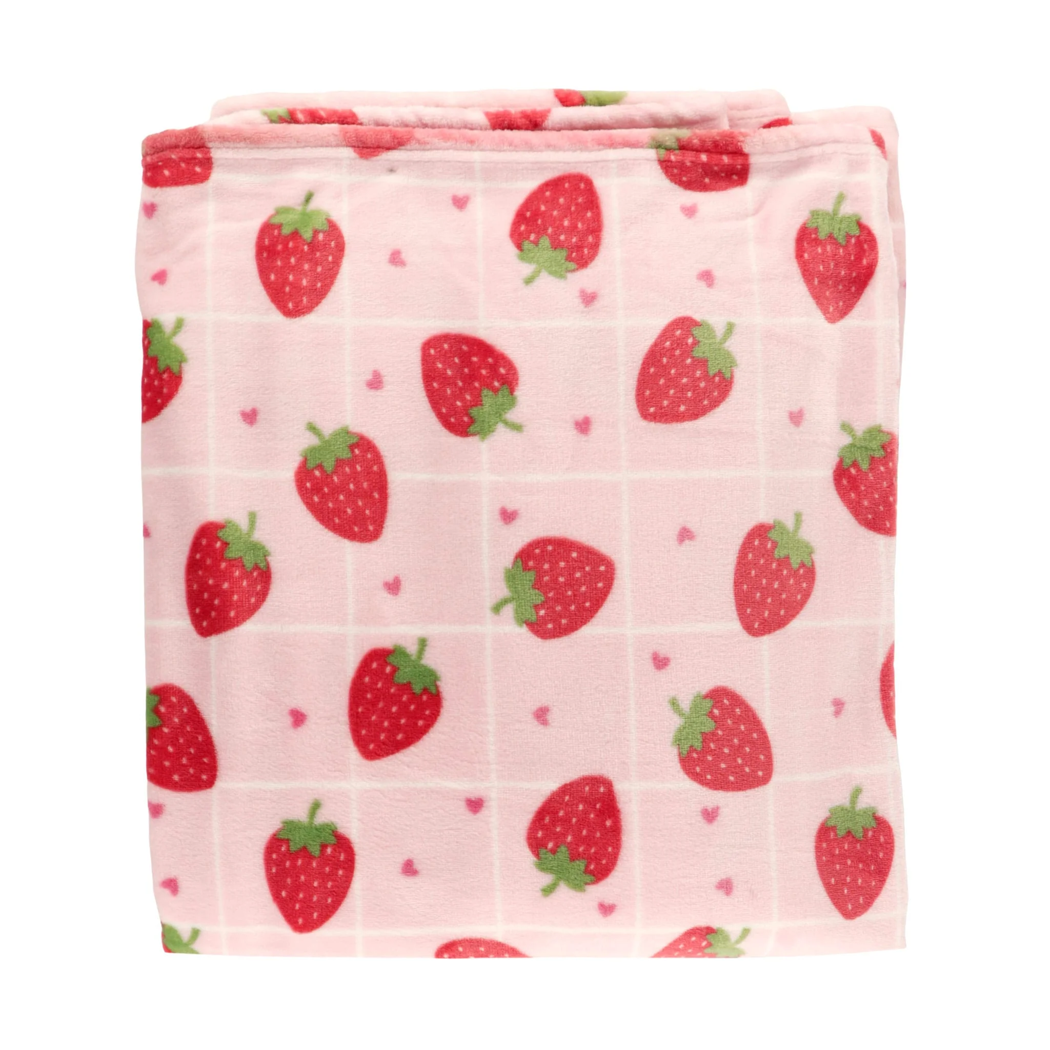 Couverture Peluche Fraises