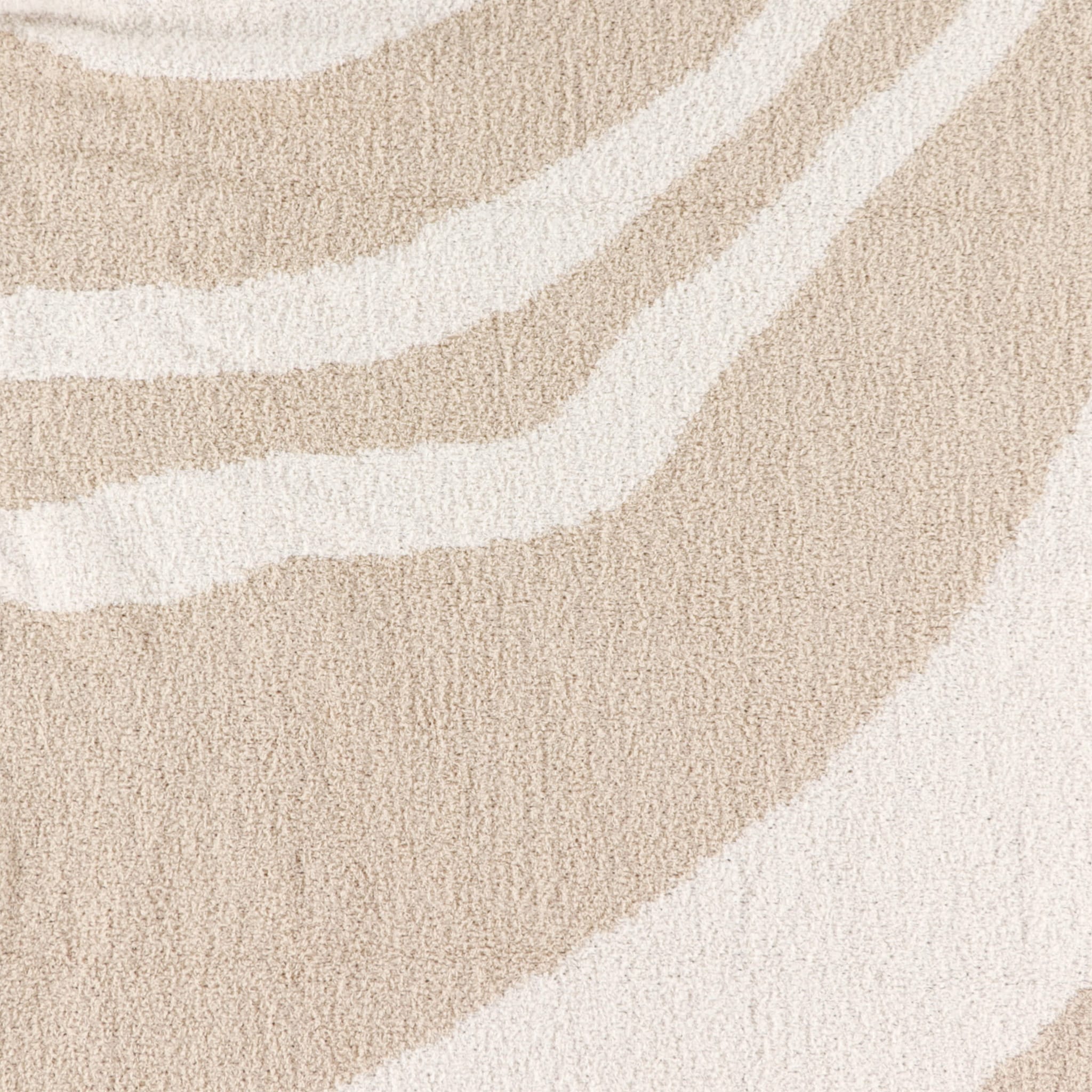 Couverture Rayée Crème - Image 6