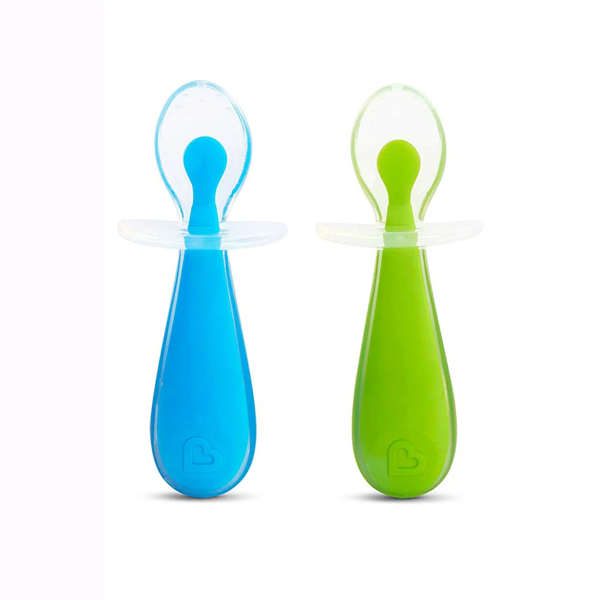 Cuillères Silicone (2) - Bleu
