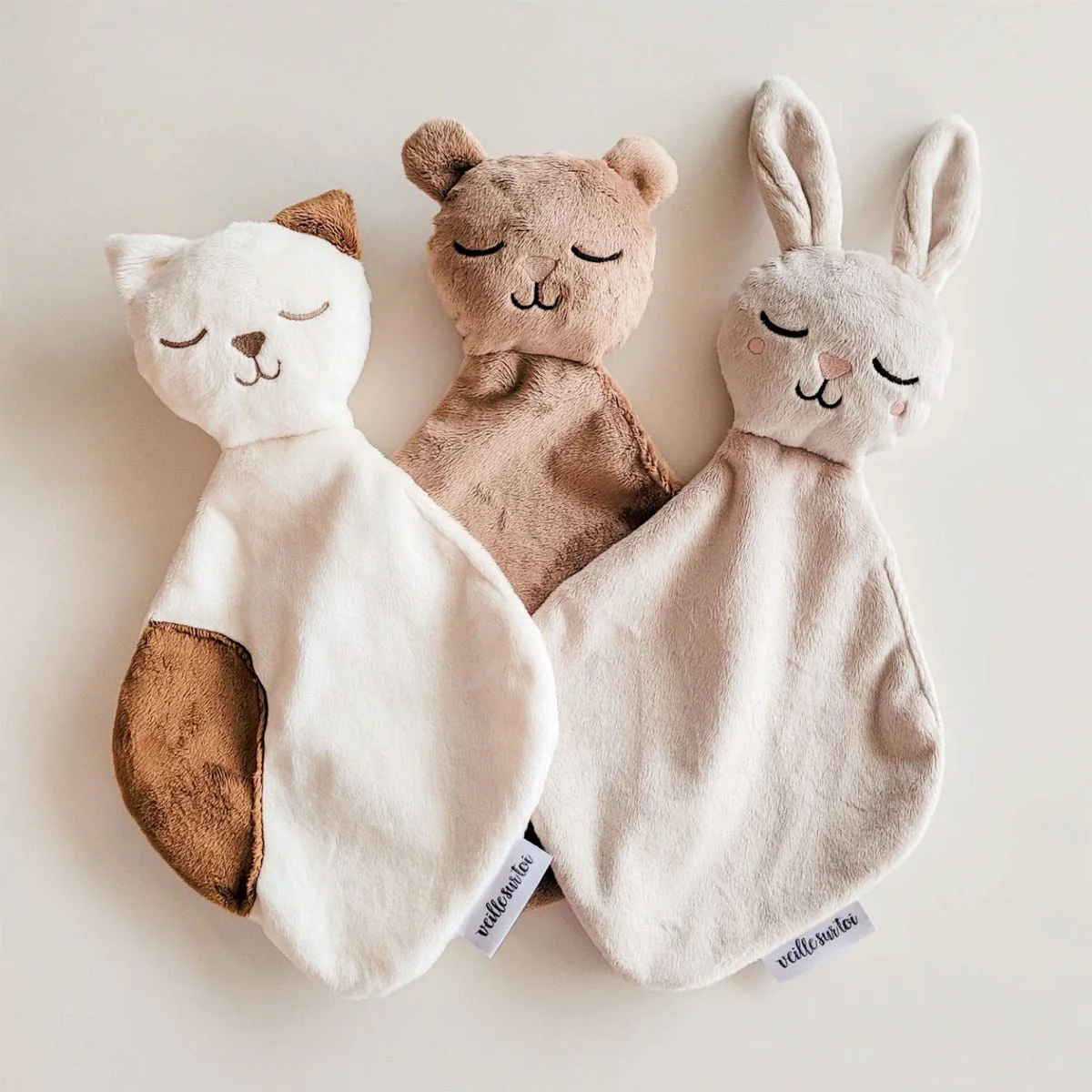 Doudou Bébé Lapin Avoine - Image 2