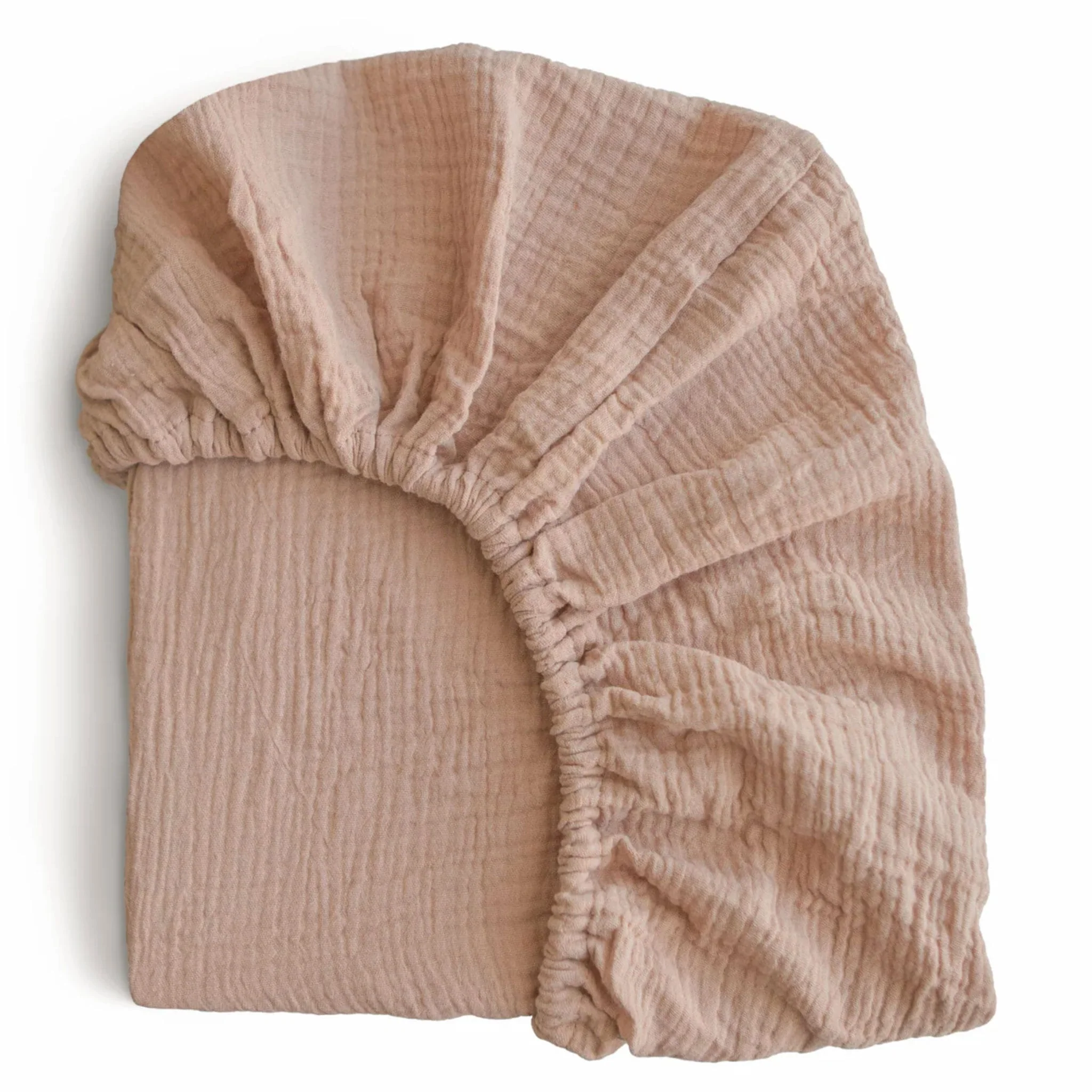 Drap Contour pour Lit de Bébé Mousseline - Naturel - Image 2