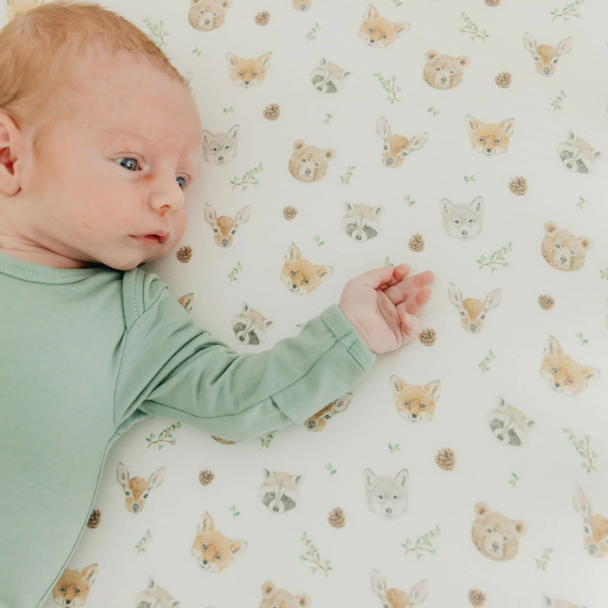 Drap Contour pour Lit de Bébé - Forêt - Image 4