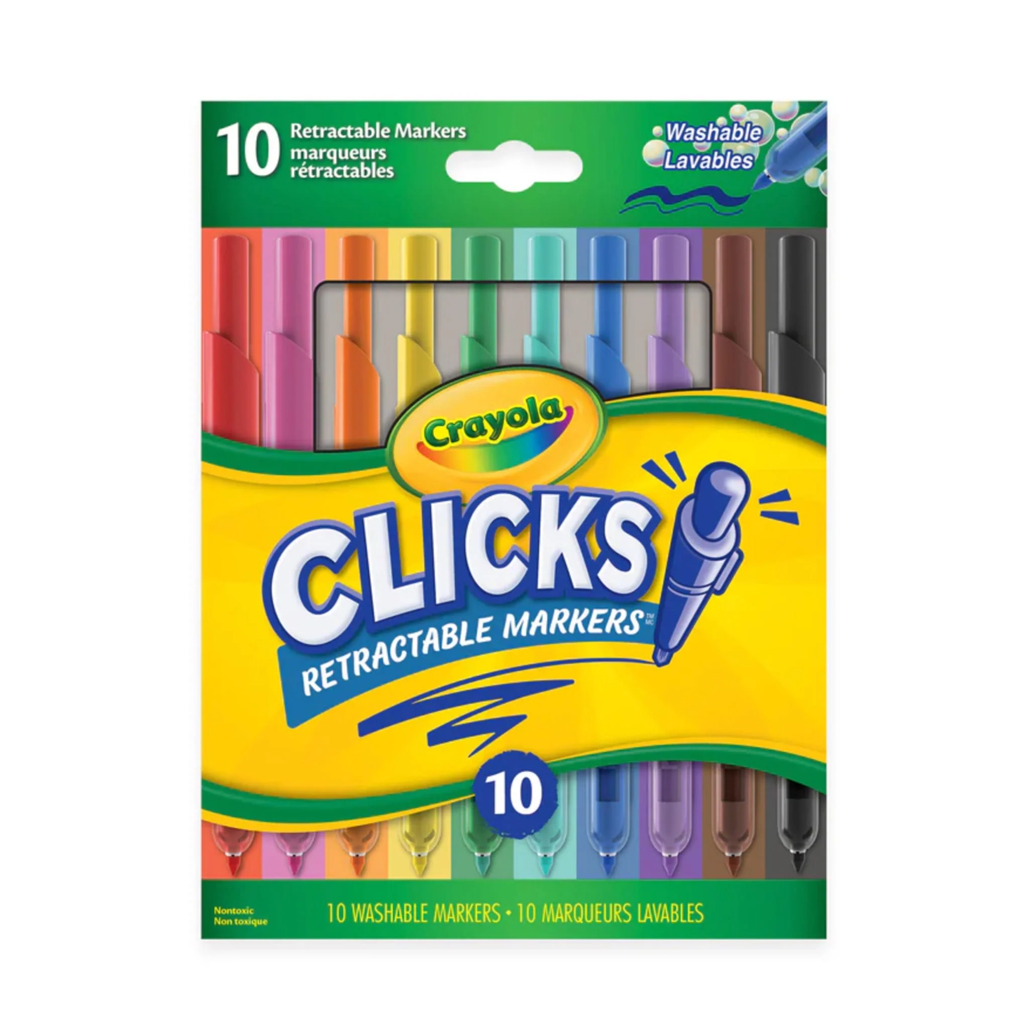 Ensemble de 10 Marqueurs Rétractables Clicks