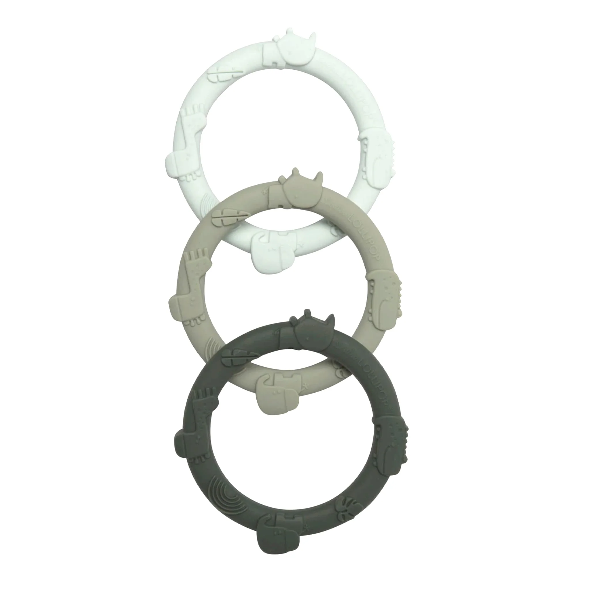Ensemble Anneau Dentition Jungle - Vert Sauge