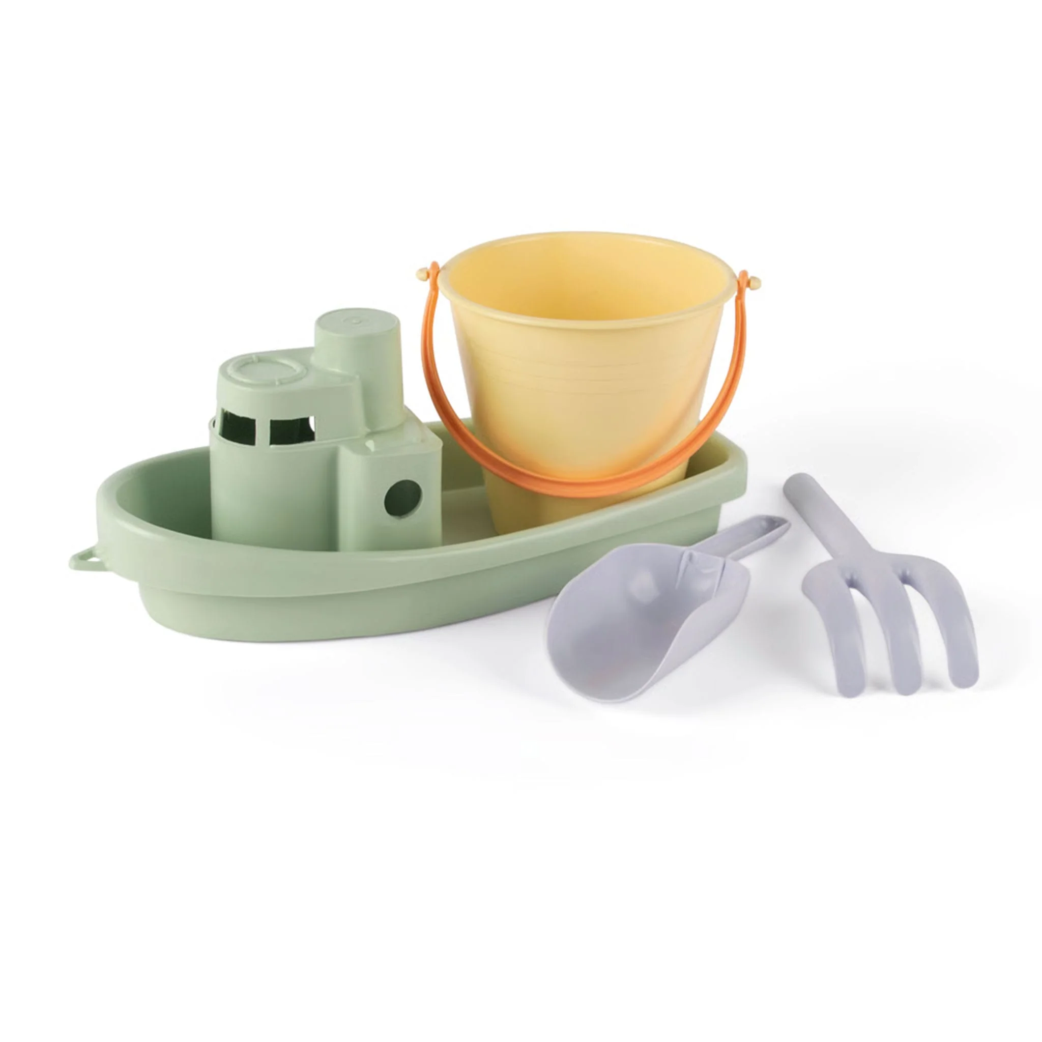 Ensemble Bateau et Seau Recyclés - Pastels