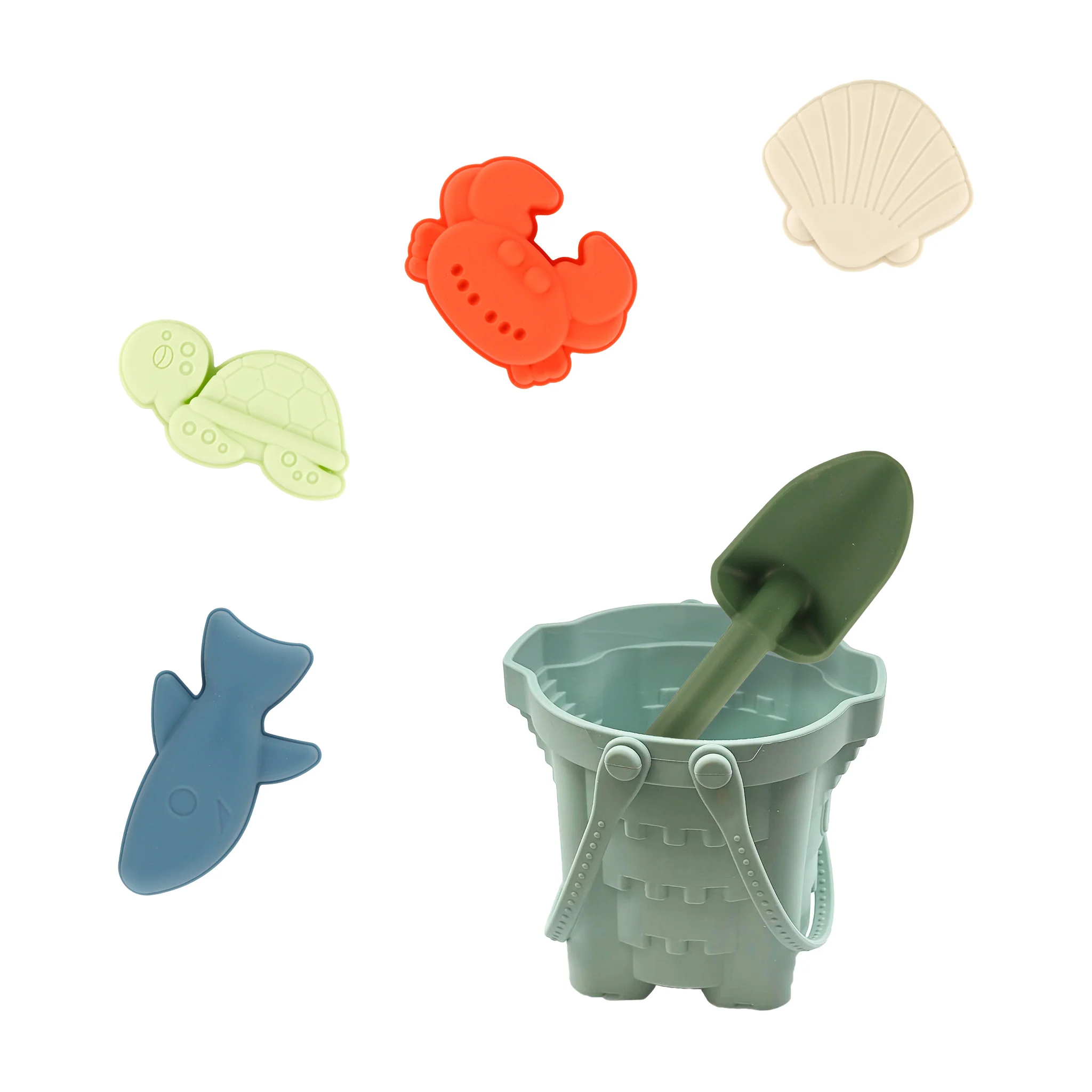 Ensemble Jouet de Plage en silicone - Océan