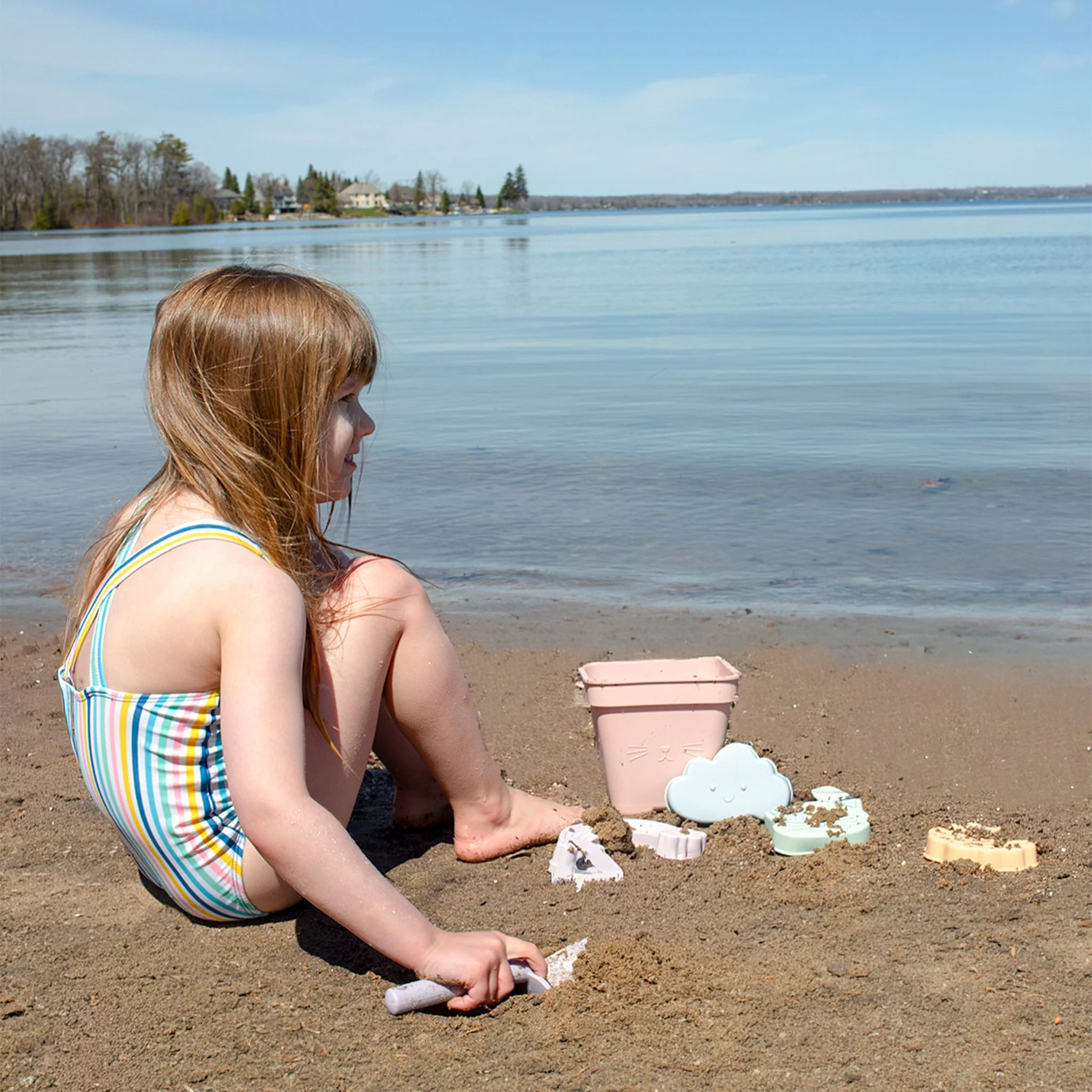 Ensemble Jouet de Plage en Silicone - Pastel - Image 2