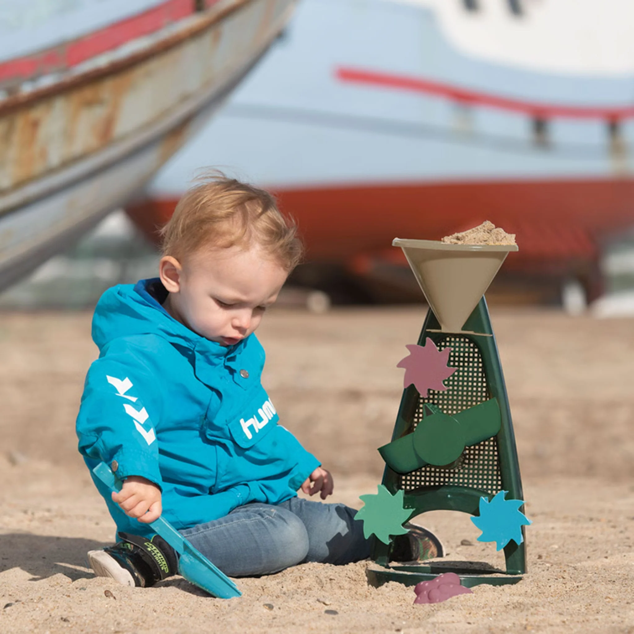 Ensemble Moulin à Sable et à Eau - Bleu Marine - Image 2