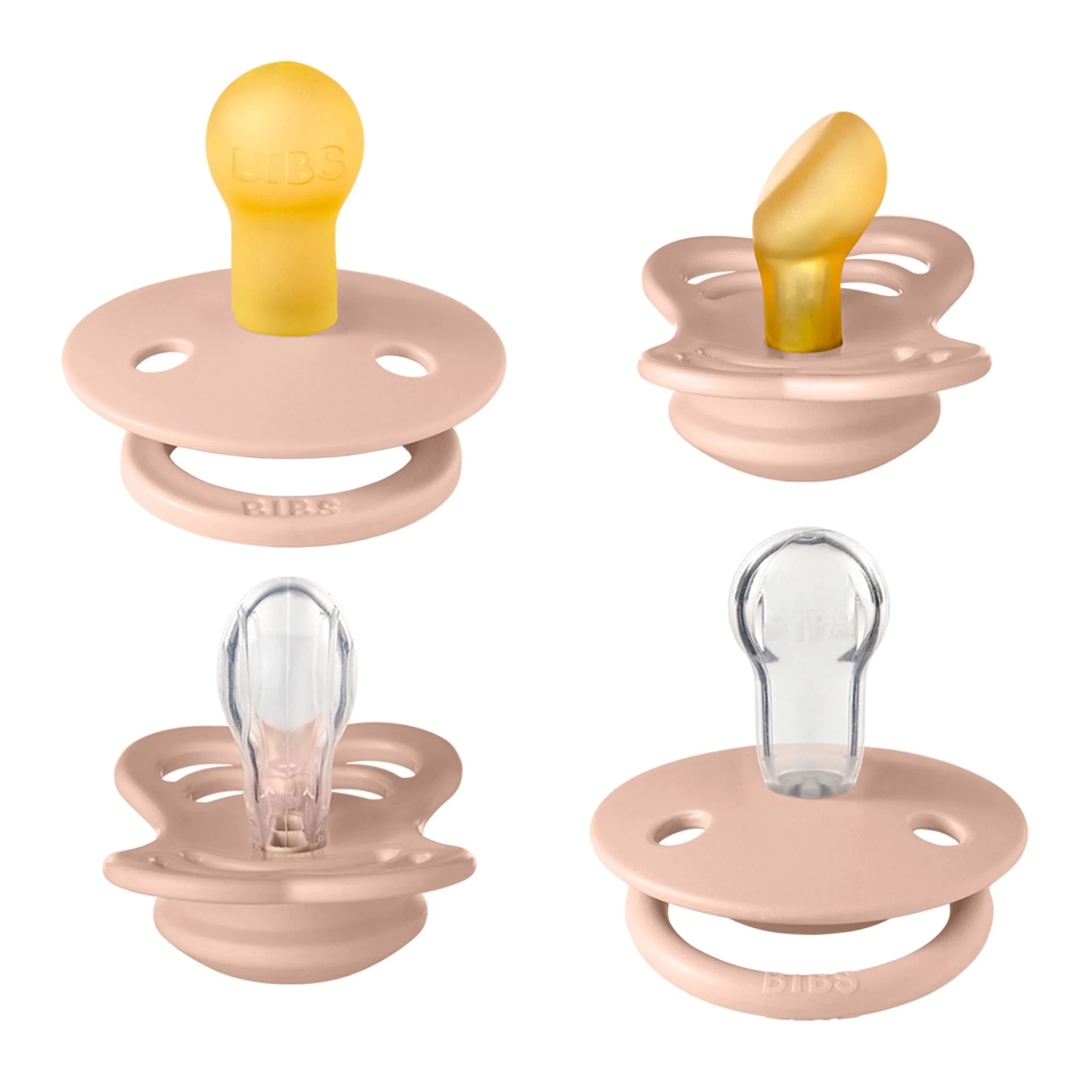 Ensemble de 4 Suce 0-6mois Collection Try-it BIBS - Rose Blush (Grandeur 1) - Image 2