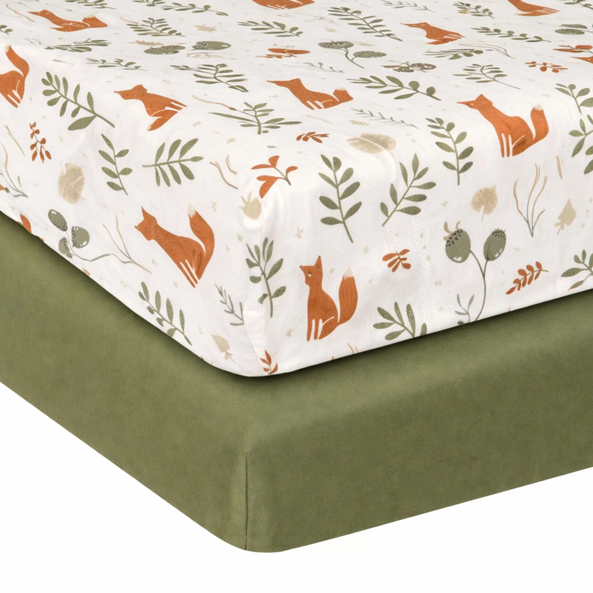 Drap Contour (2) pour Lit de Bébé - Renard