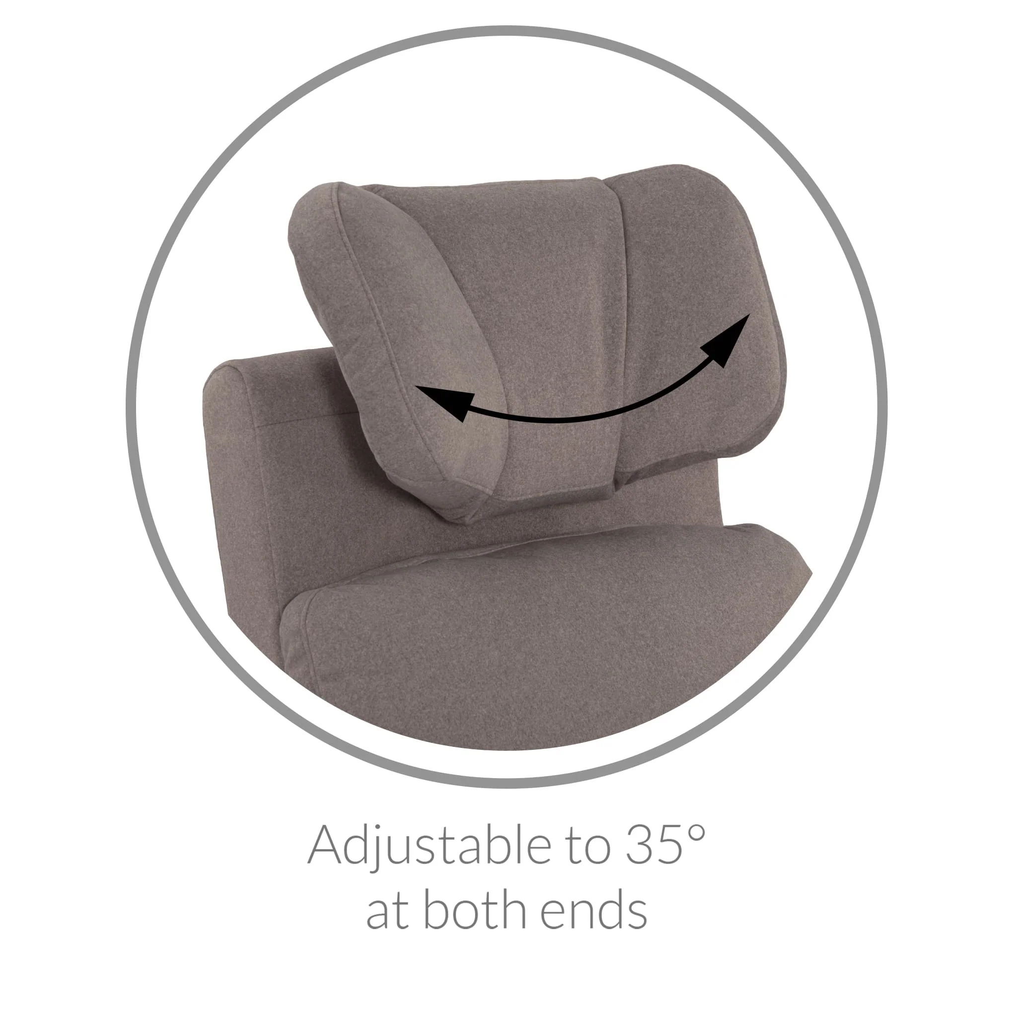 Fauteuil Berçant Inclinable Pivotant Hailey - Alta™ 10 (Tissu anti-tache) - Image 13