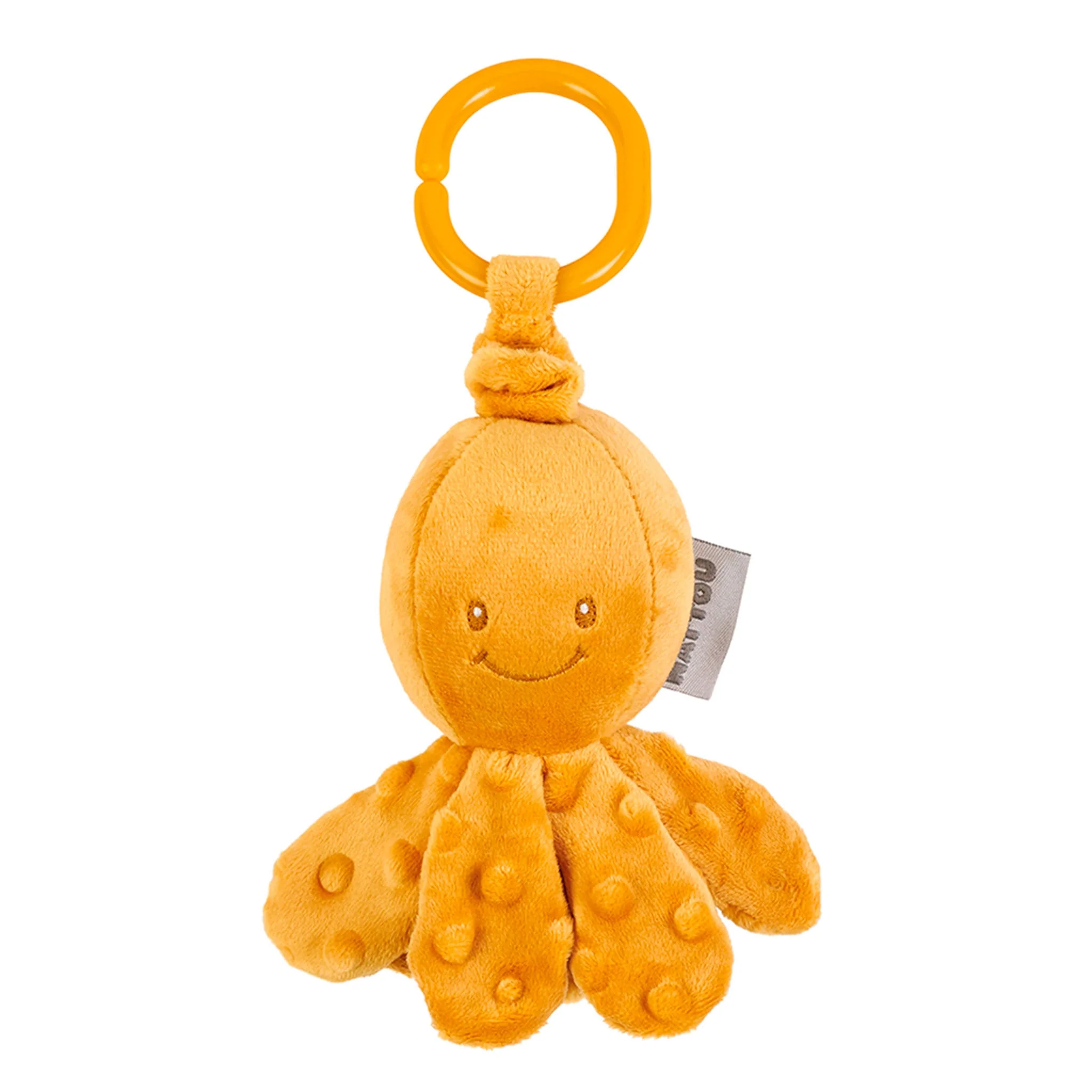 Peluche Hochet Pieuvre Vibrante - Ocre