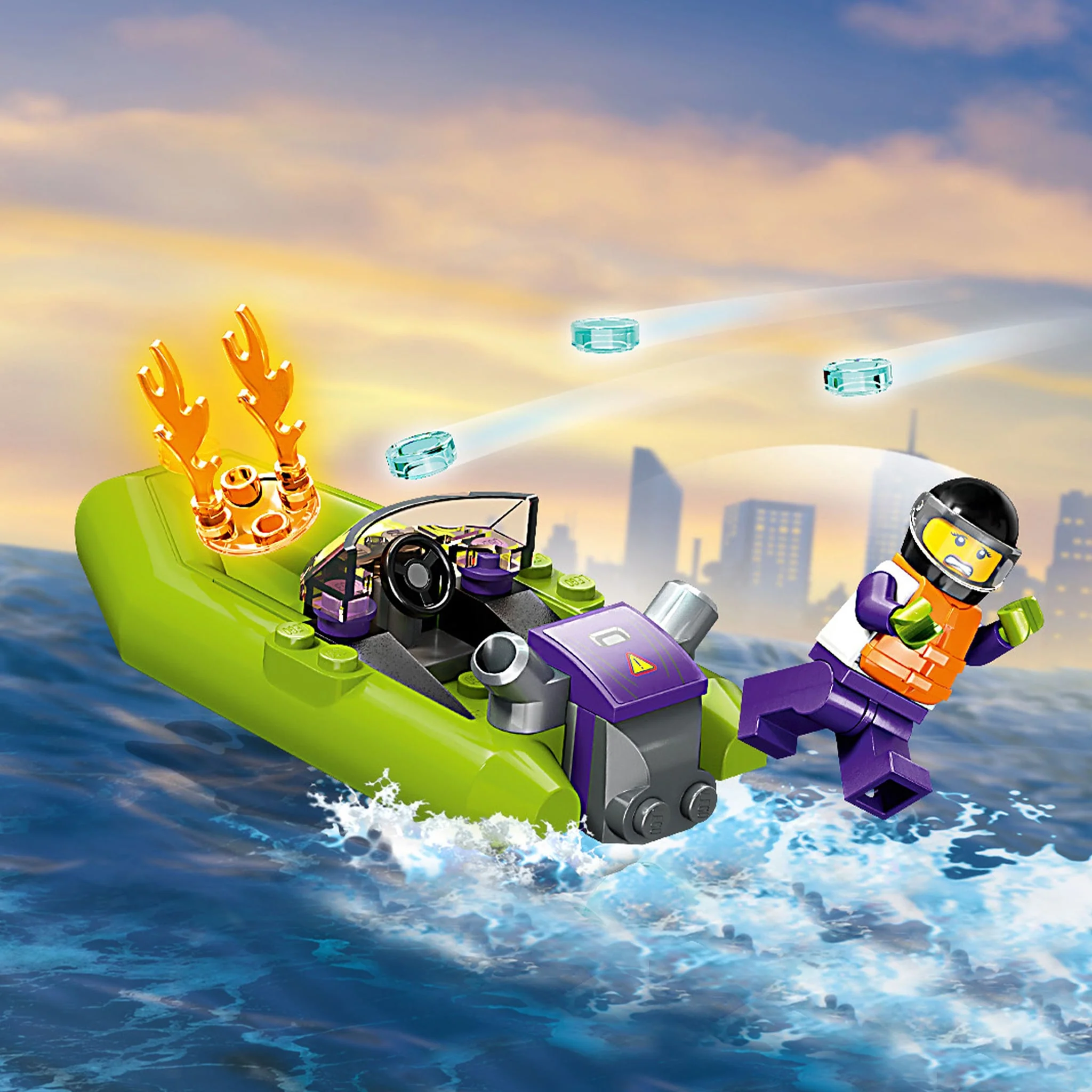 LEGO® City Le bateau de secours de pompiers - Image 6